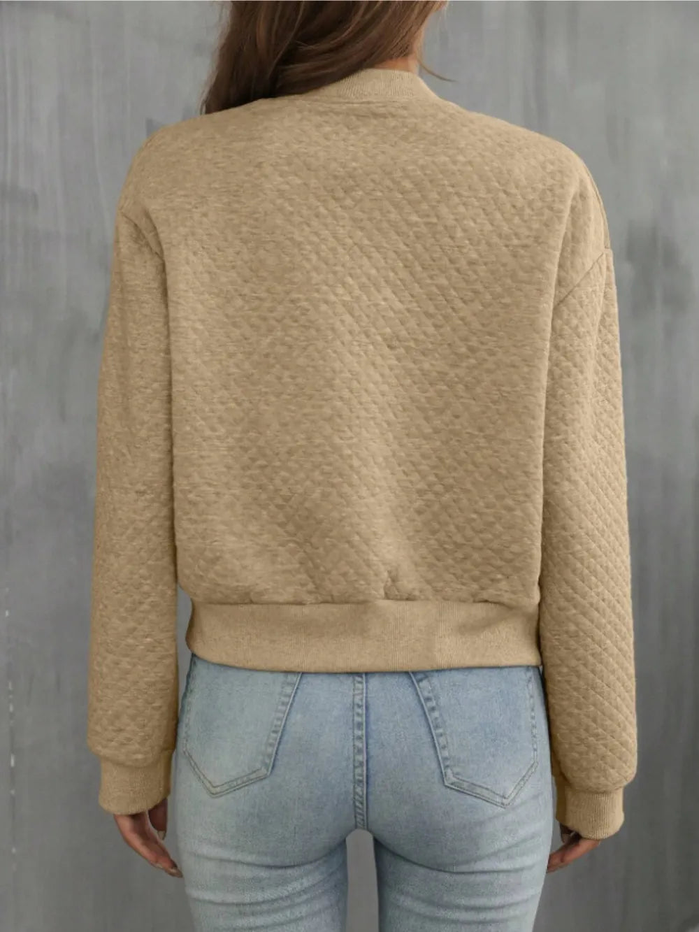 Zip Up Long Sleeve Jacket, view 7