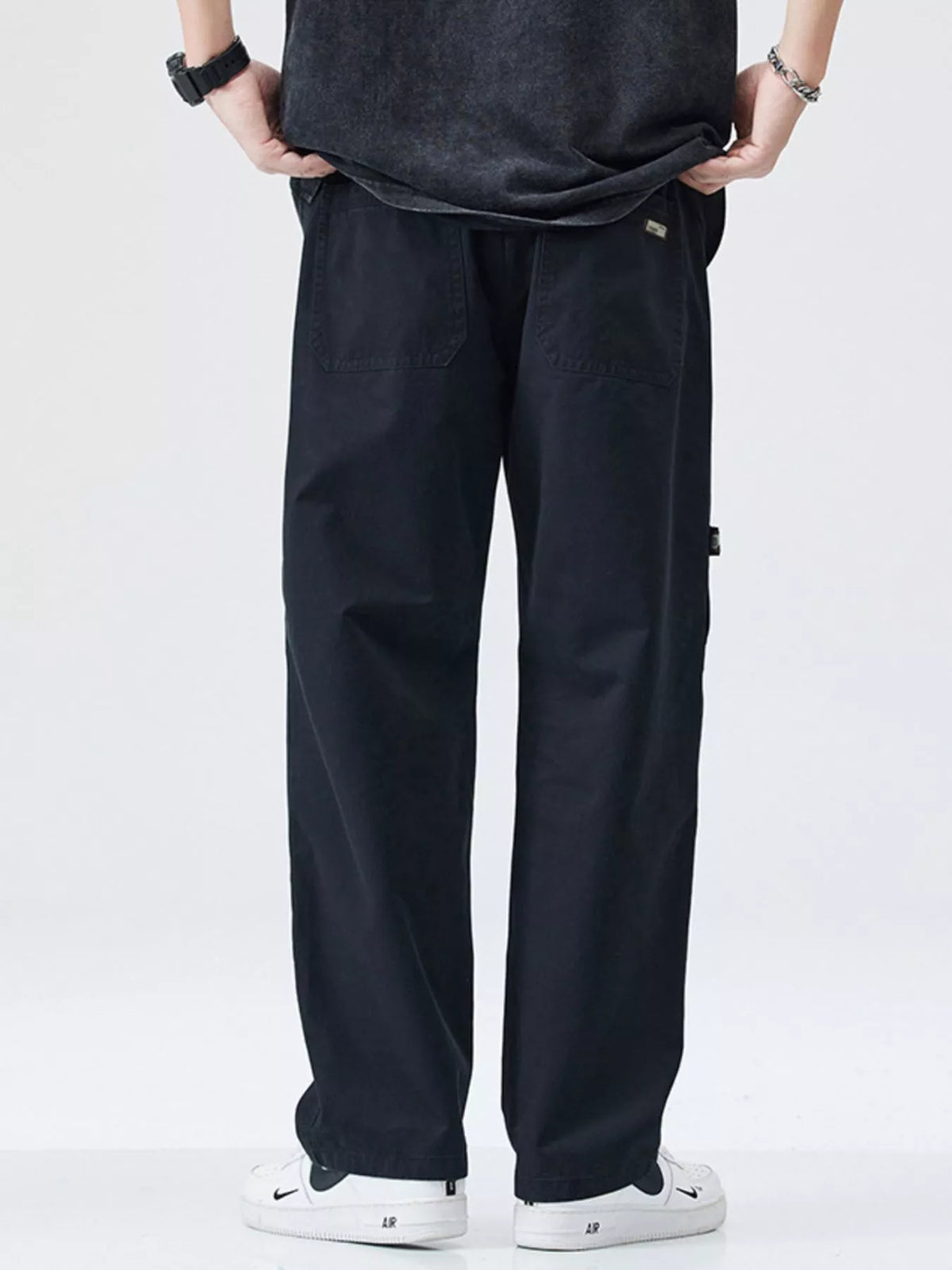 Men's Full Size Casual Loose Fit Carpenter Pants Plus Size, view 2