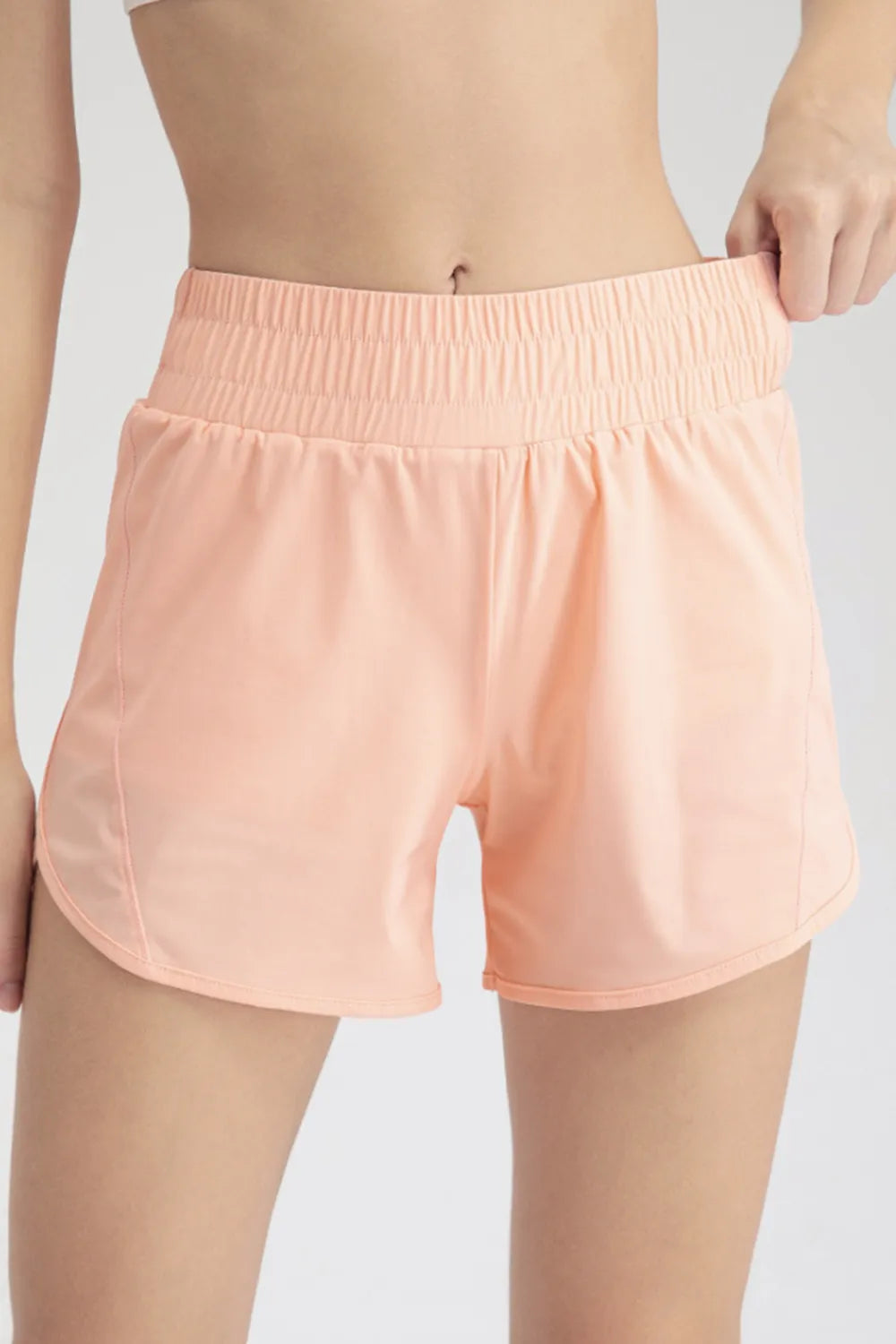Elastic Waist Active Shorts - Lilixa.store