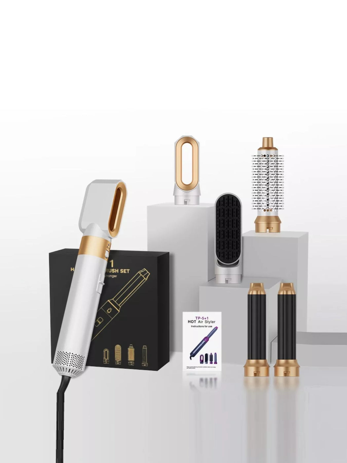 5-in-1 Interchangeable Hot Air Brush - Lilixa.store