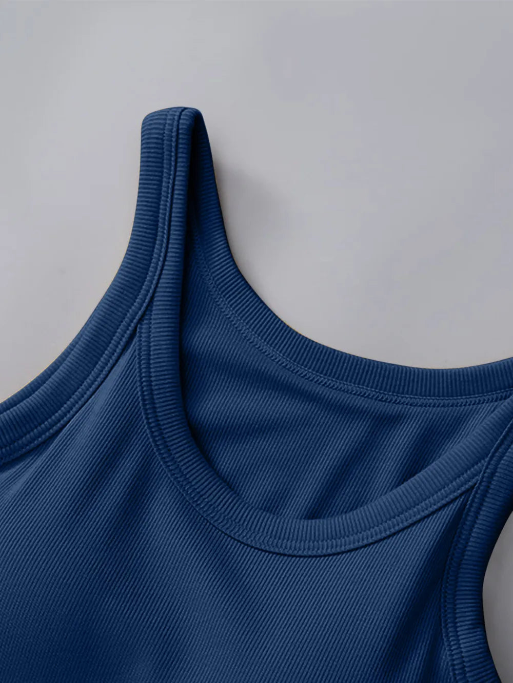 Round Neck Tank with Bra - Lilixa.store
