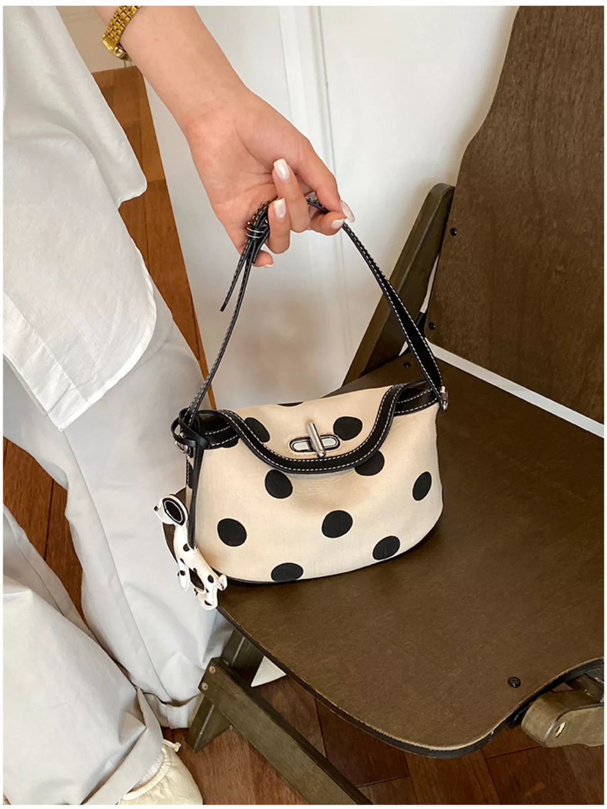 Polka Dot Shoulder Bag - Lilixa.store