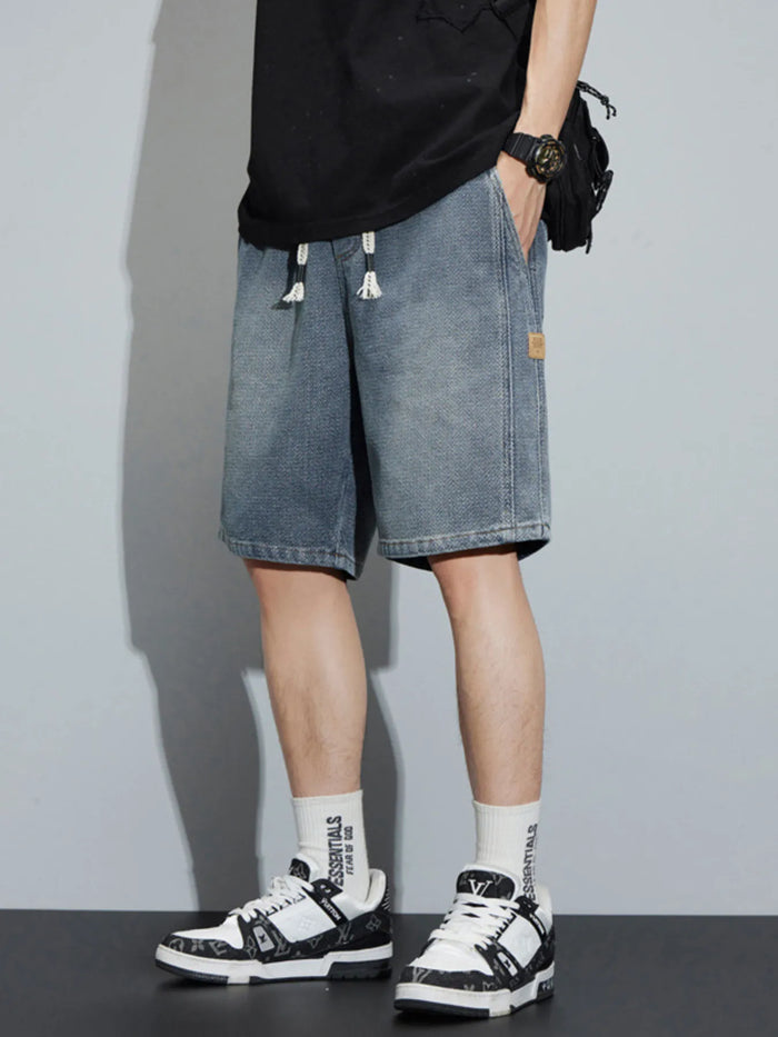 Men's Full Size Casual Loose Fit Denim Shorts Plus Size - Lilixa.store