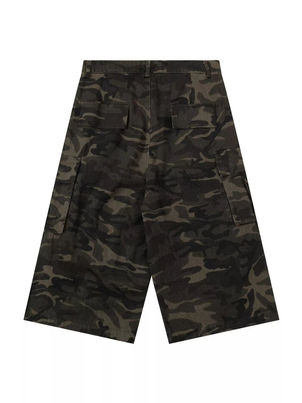 Men's Camouflage Wide-Leg Cargo Capris - Lilixa.store