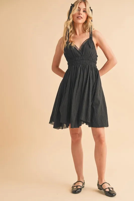 Aemi+Co Lace Detail Mini Cami Dress