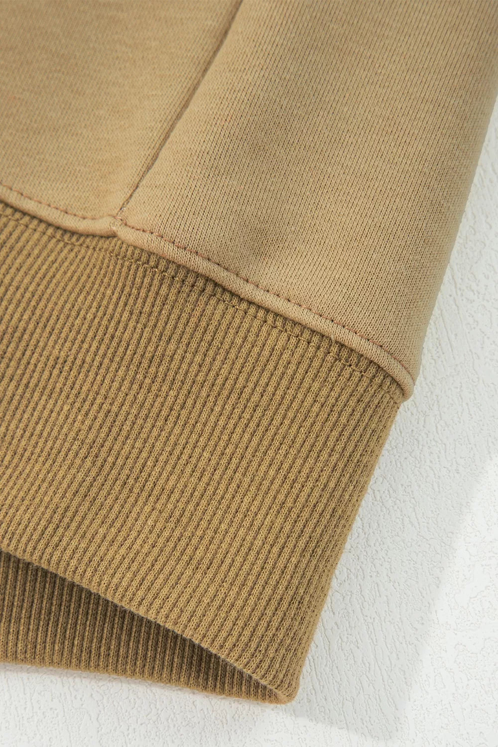 Star Patch Crew Neck Sweatshirt in Tan, view 17
