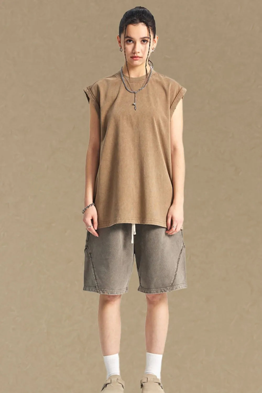 Men's Solid Color Round Neck Tank - Lilixa.store