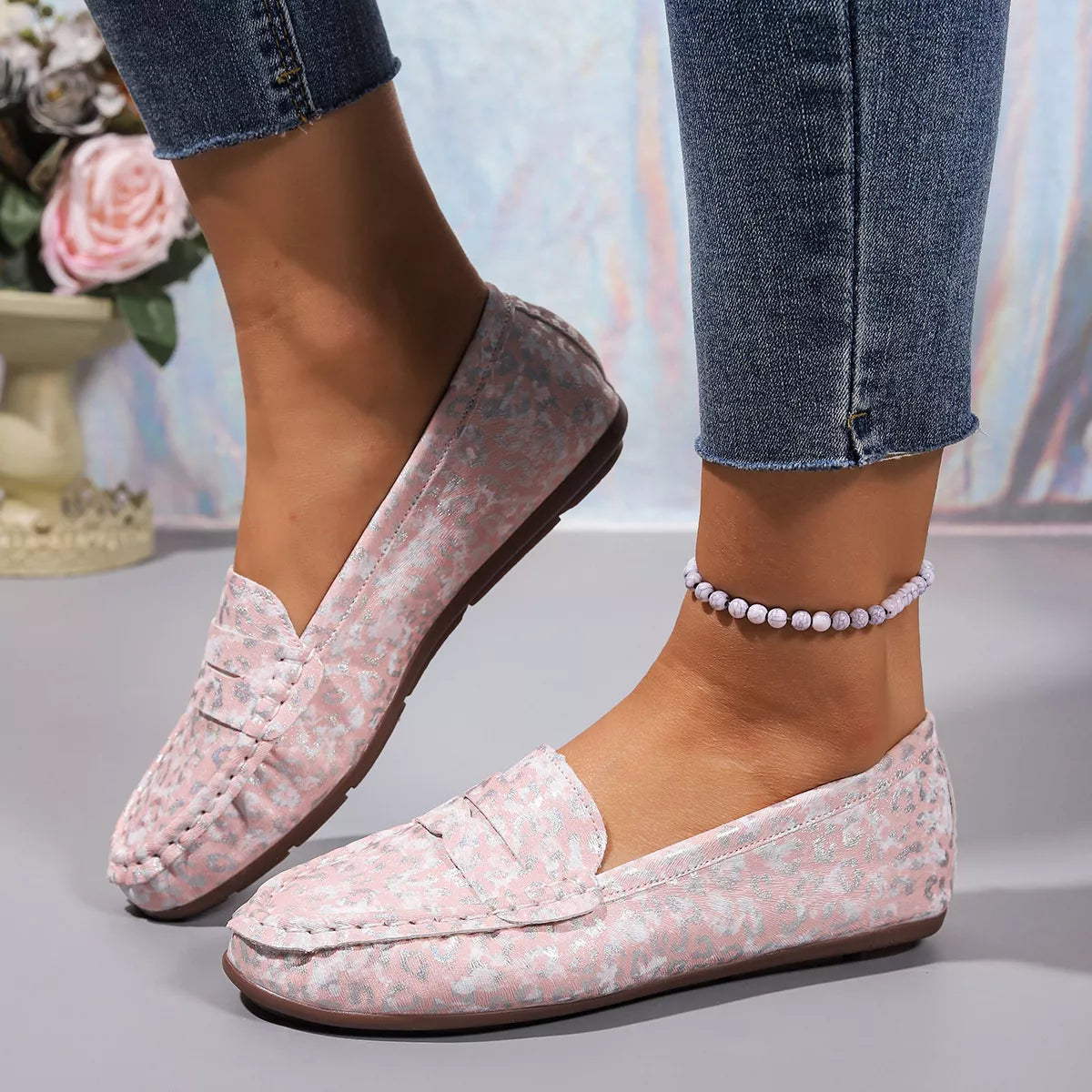 Floral Print Slip-Ons - Lilixa.store