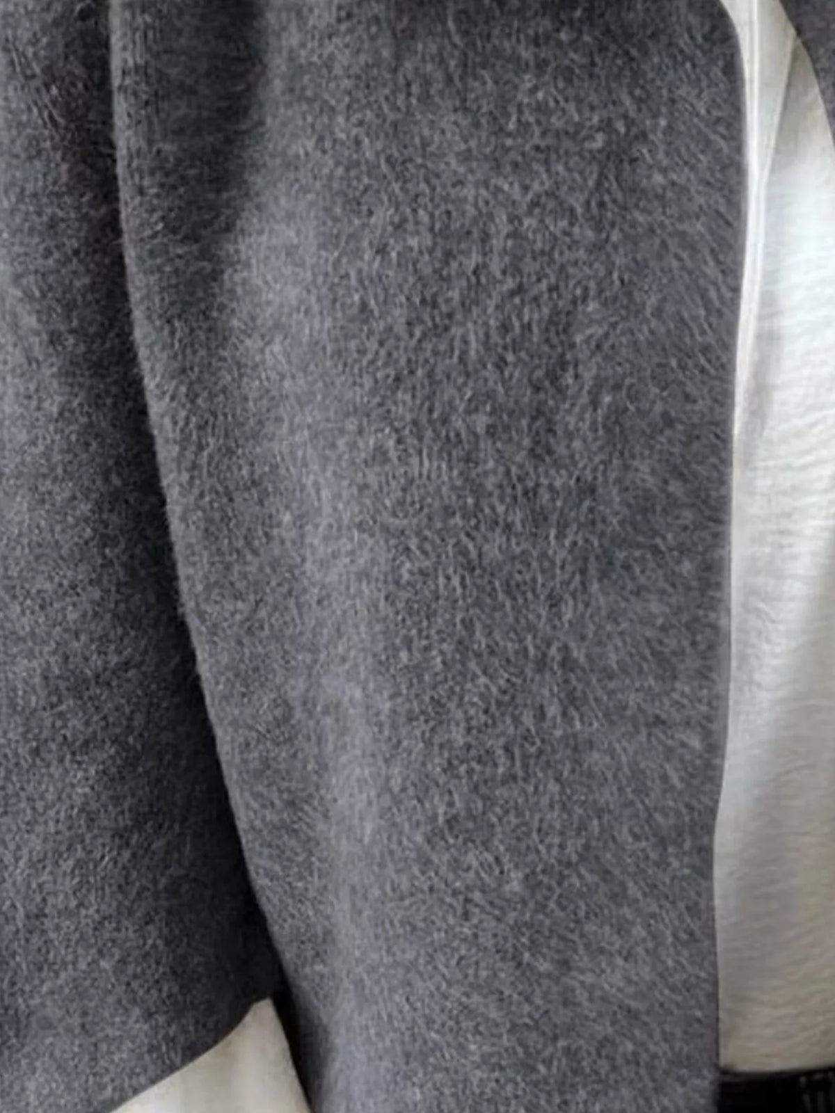 Full Size Solid Color Long Sleeve Outerwear Plus Size, view 5