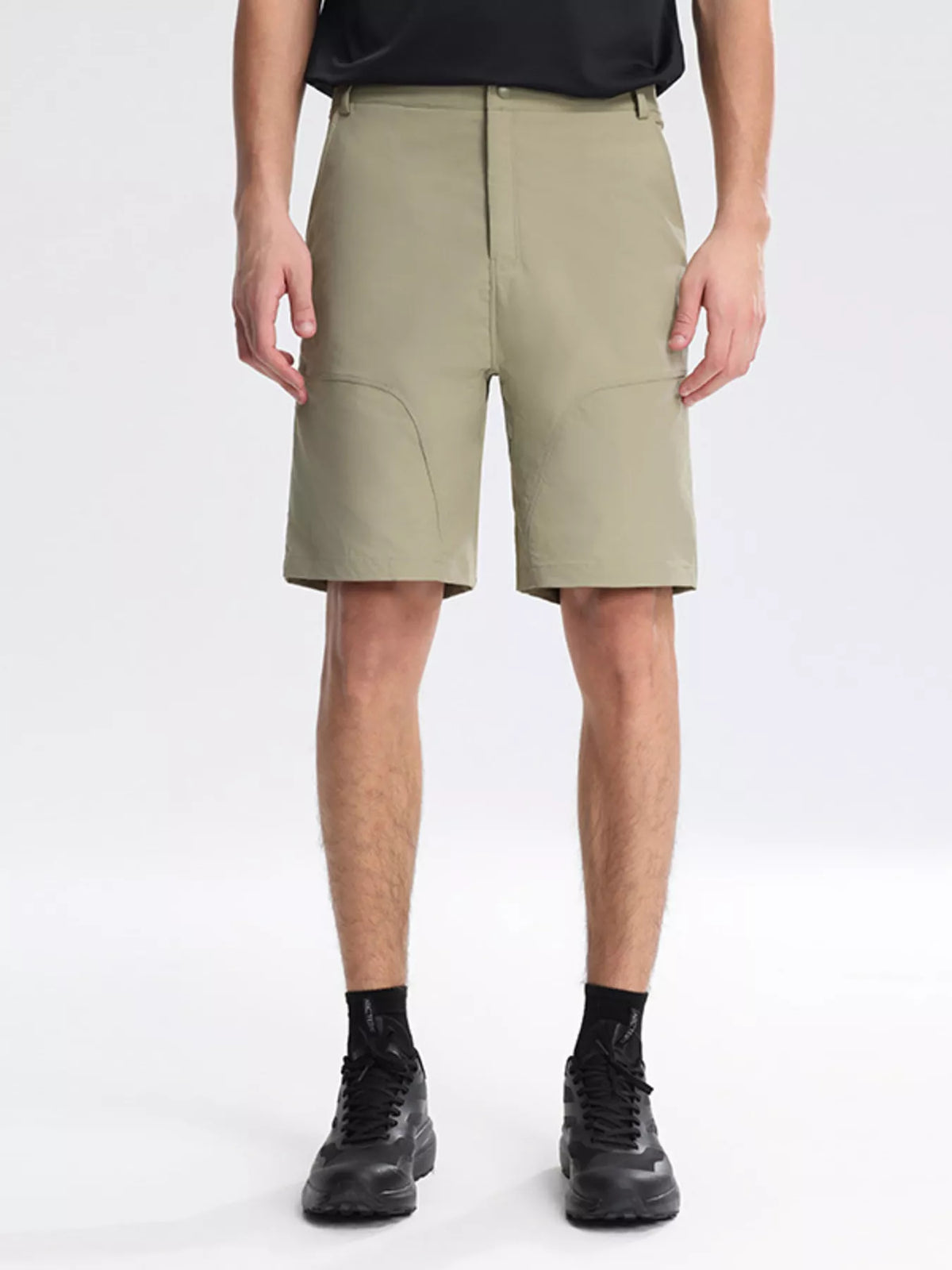 Men's Plus Size Casual Lightweight Shorts in Light Green