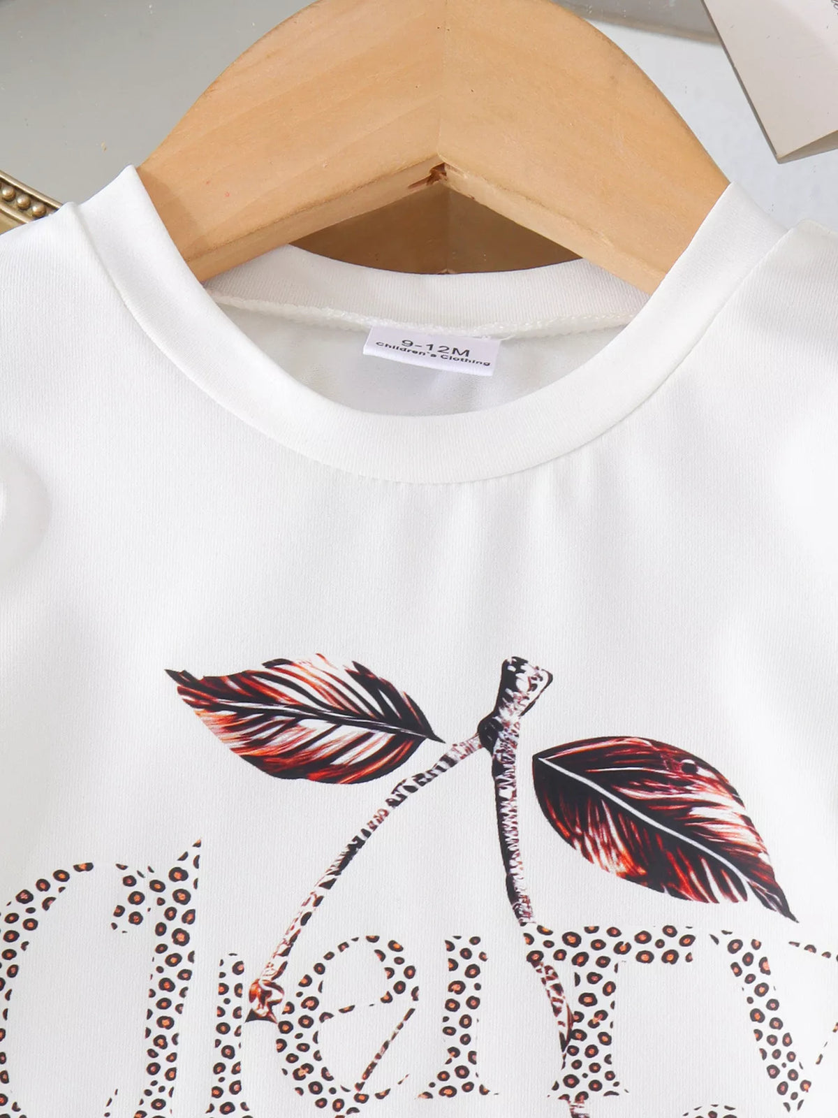 Children's Cherry Leopard Tee and Flare Pants Set - Lilixa.store