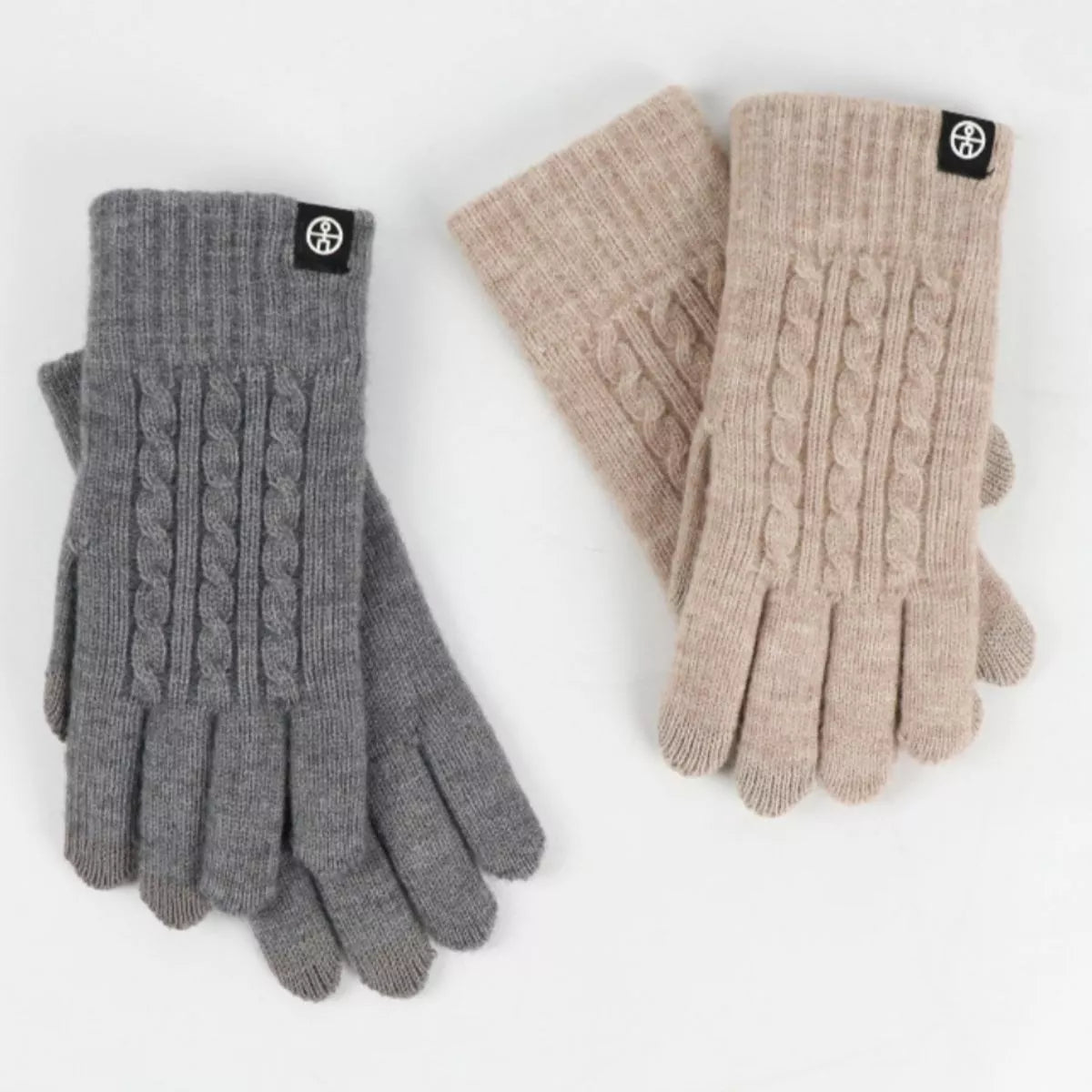 Cable Knit Touchscreen Gloves - Lilixa.store