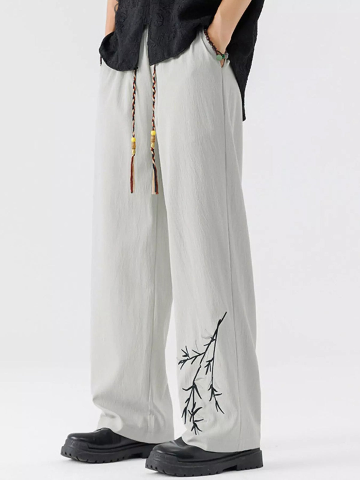 Men's Full Size Wide Leg Pants Plus Size, view 6