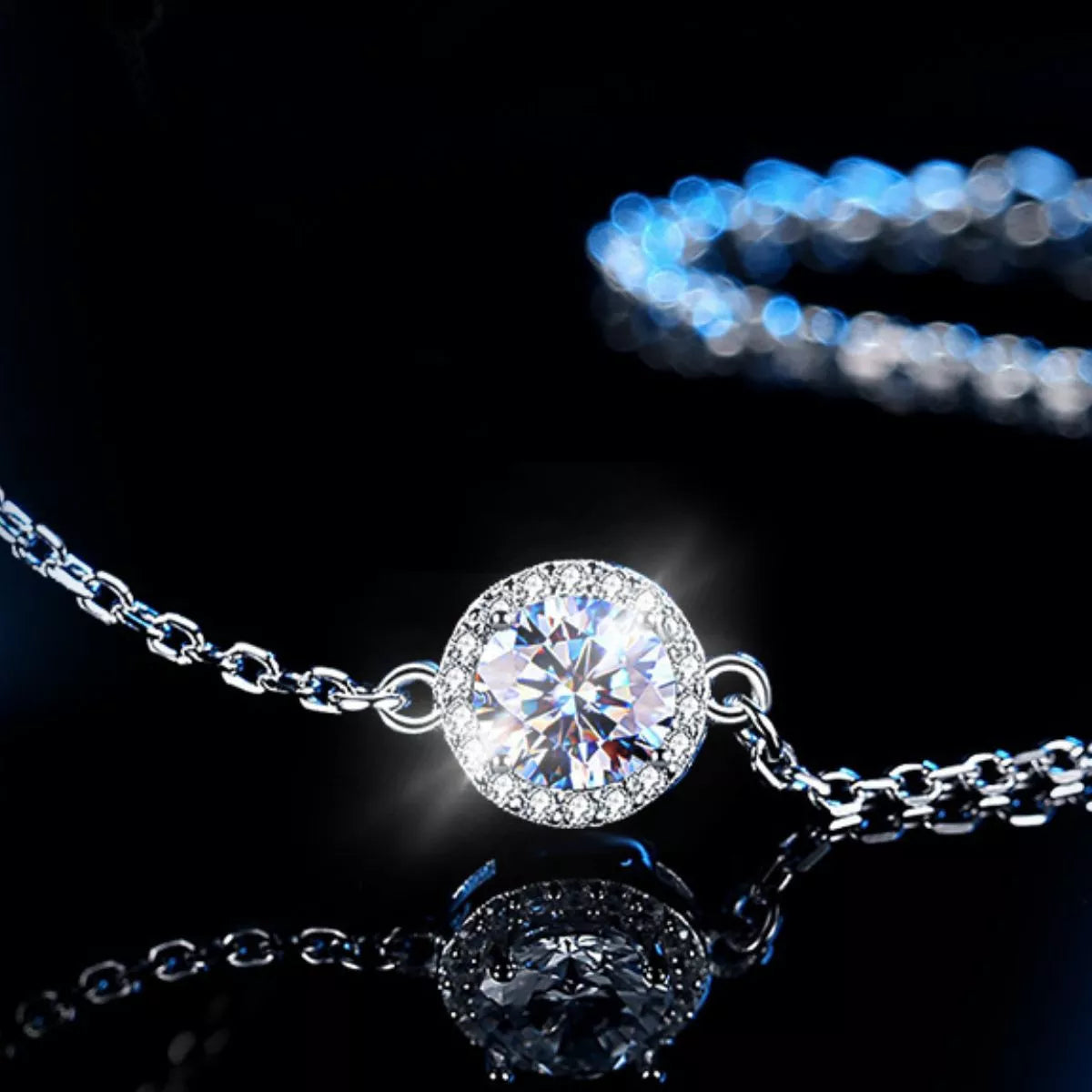1 Carat 925 Sterling Silver Moissanite Bracelet - Lilixa.store