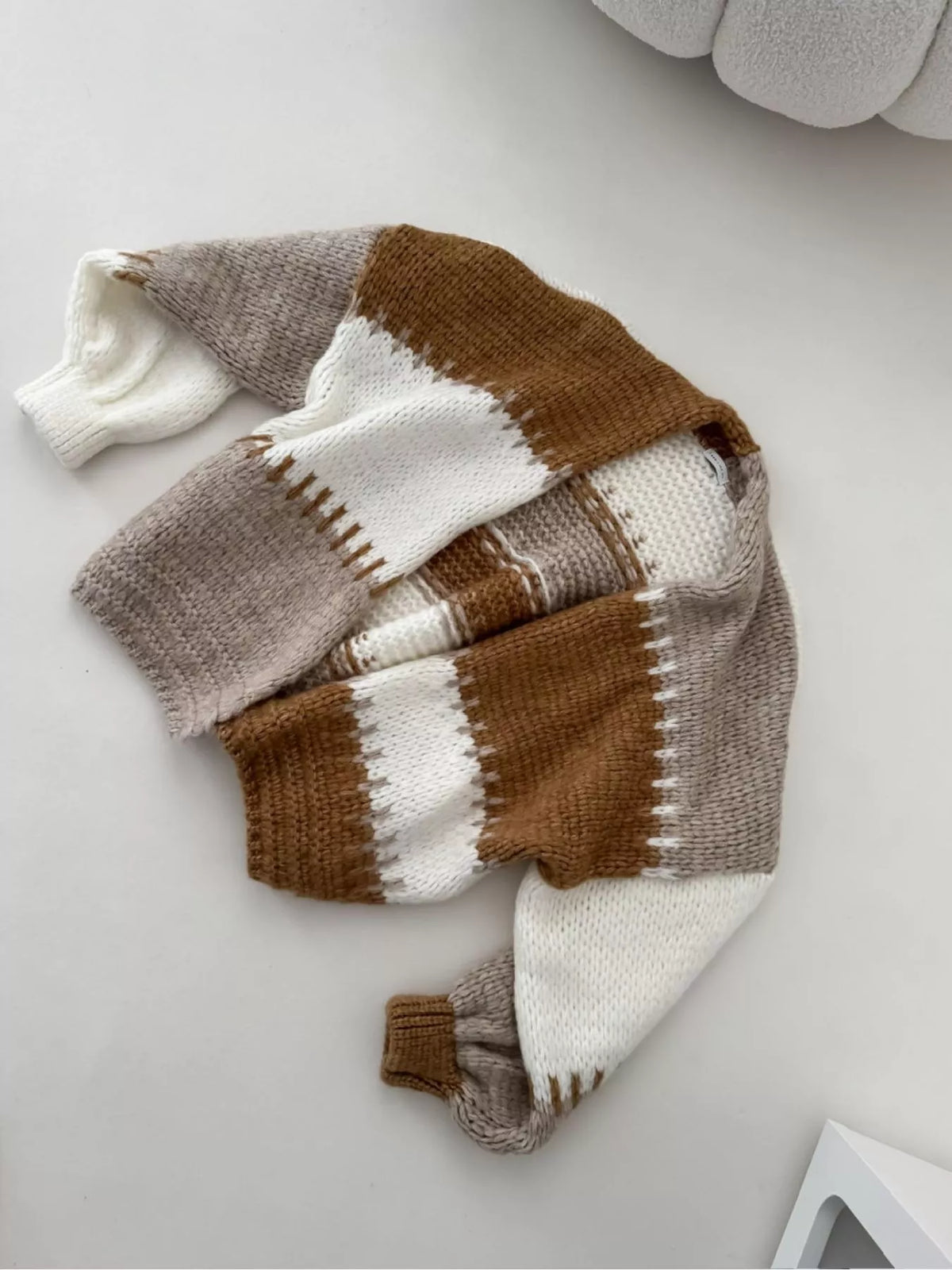 Color-Block V-Neck Cardigan, view 8