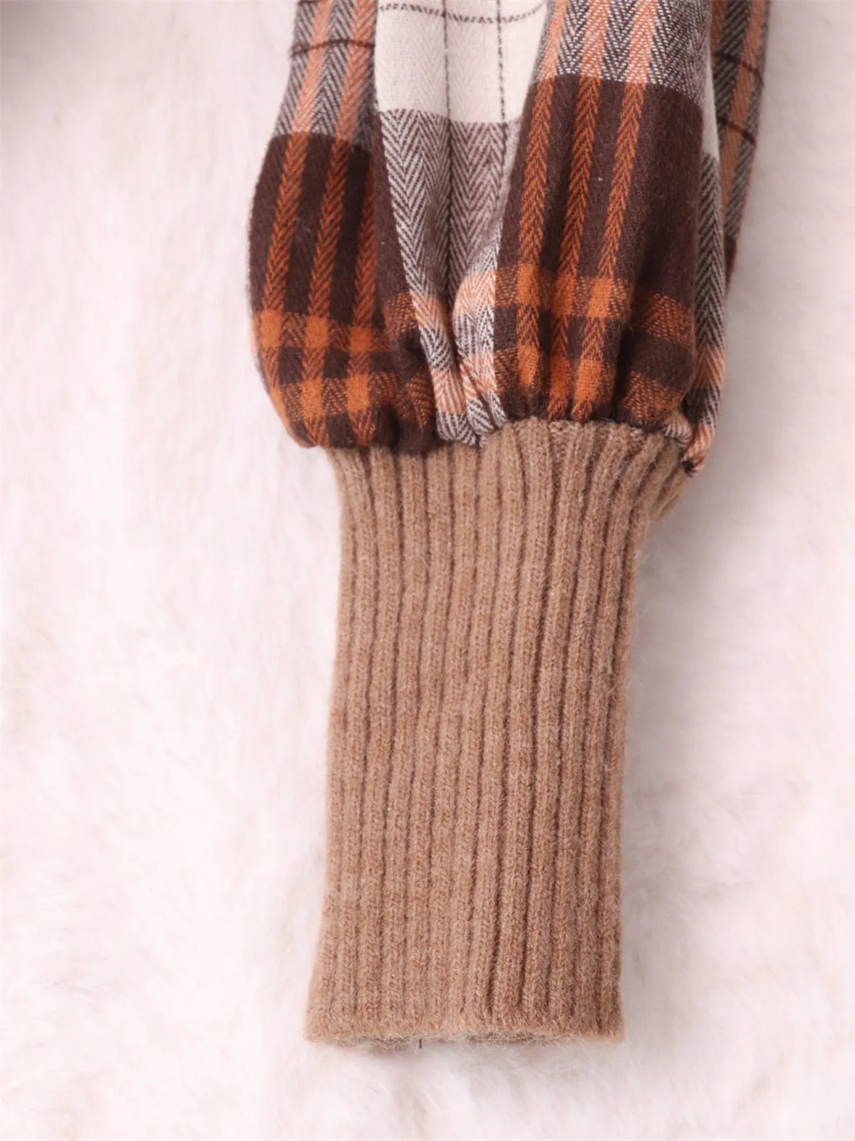 Plaid Long Sleeve Sweater Dress, view 18
