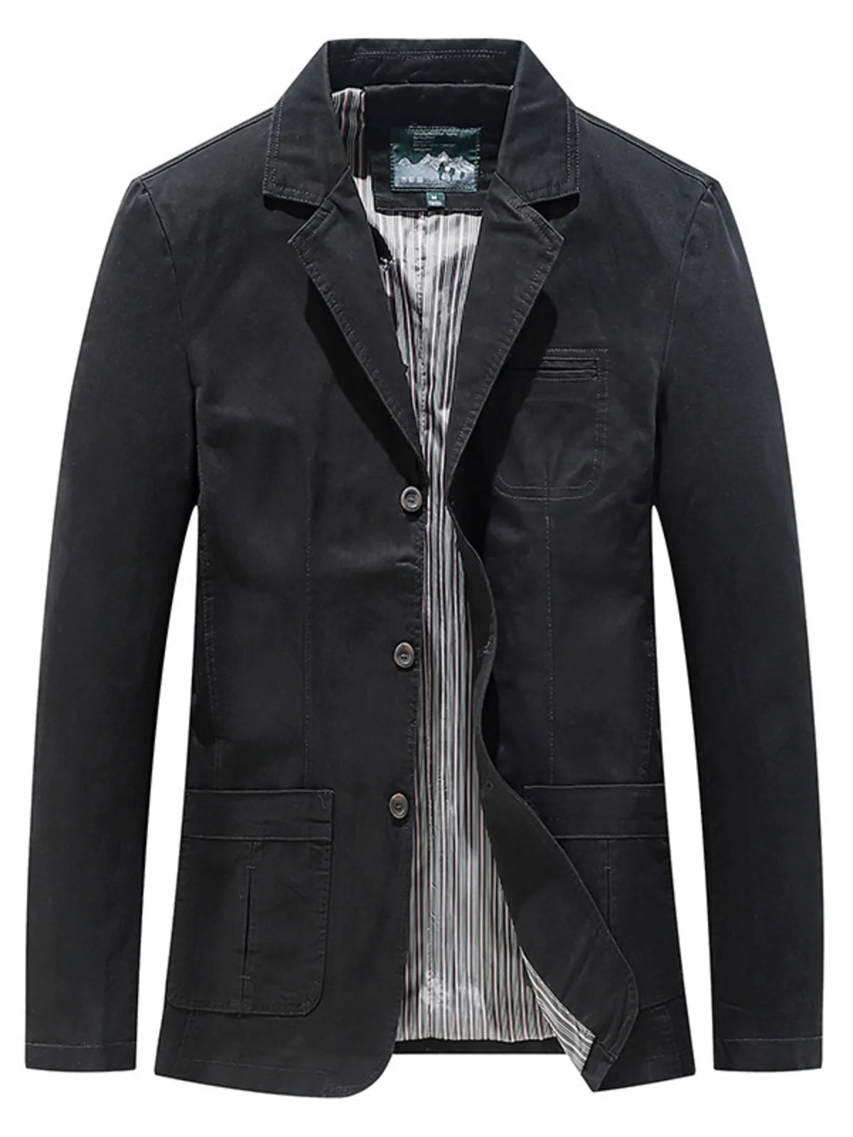 Men's Plus Size Casual Lapel Collar Blazer - Lilixa.store