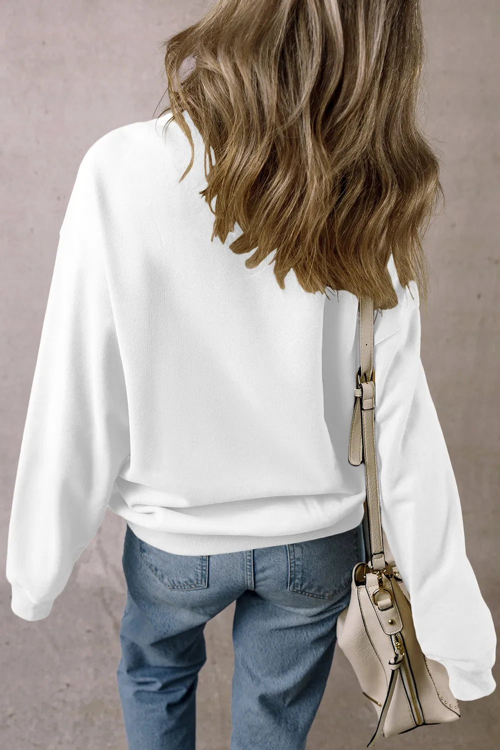 Letter Graphic Long Sleeve Sweatshirt - Lilixa.store