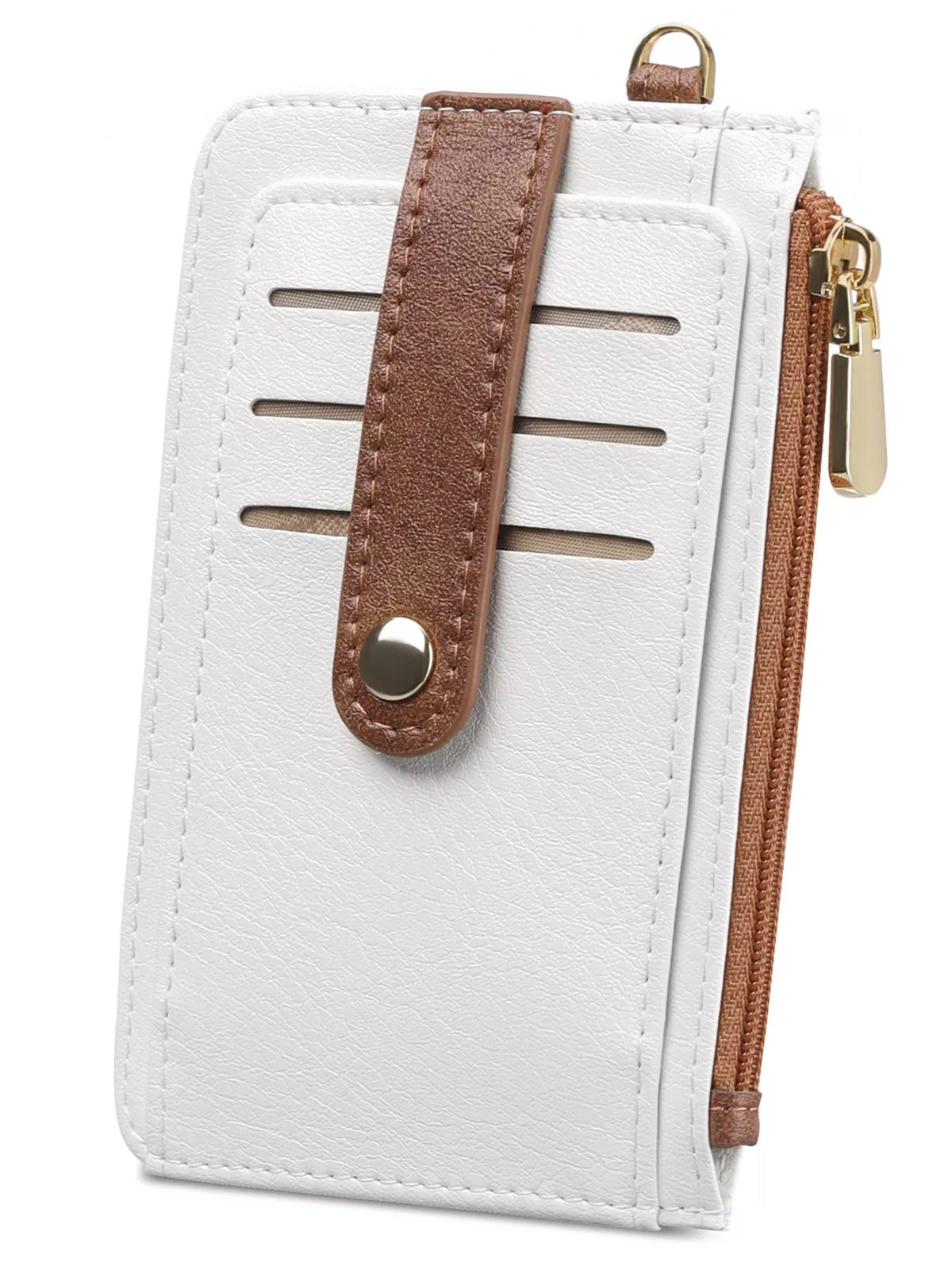 Zippered Leather Card Holder Wallet - Lilixa.store