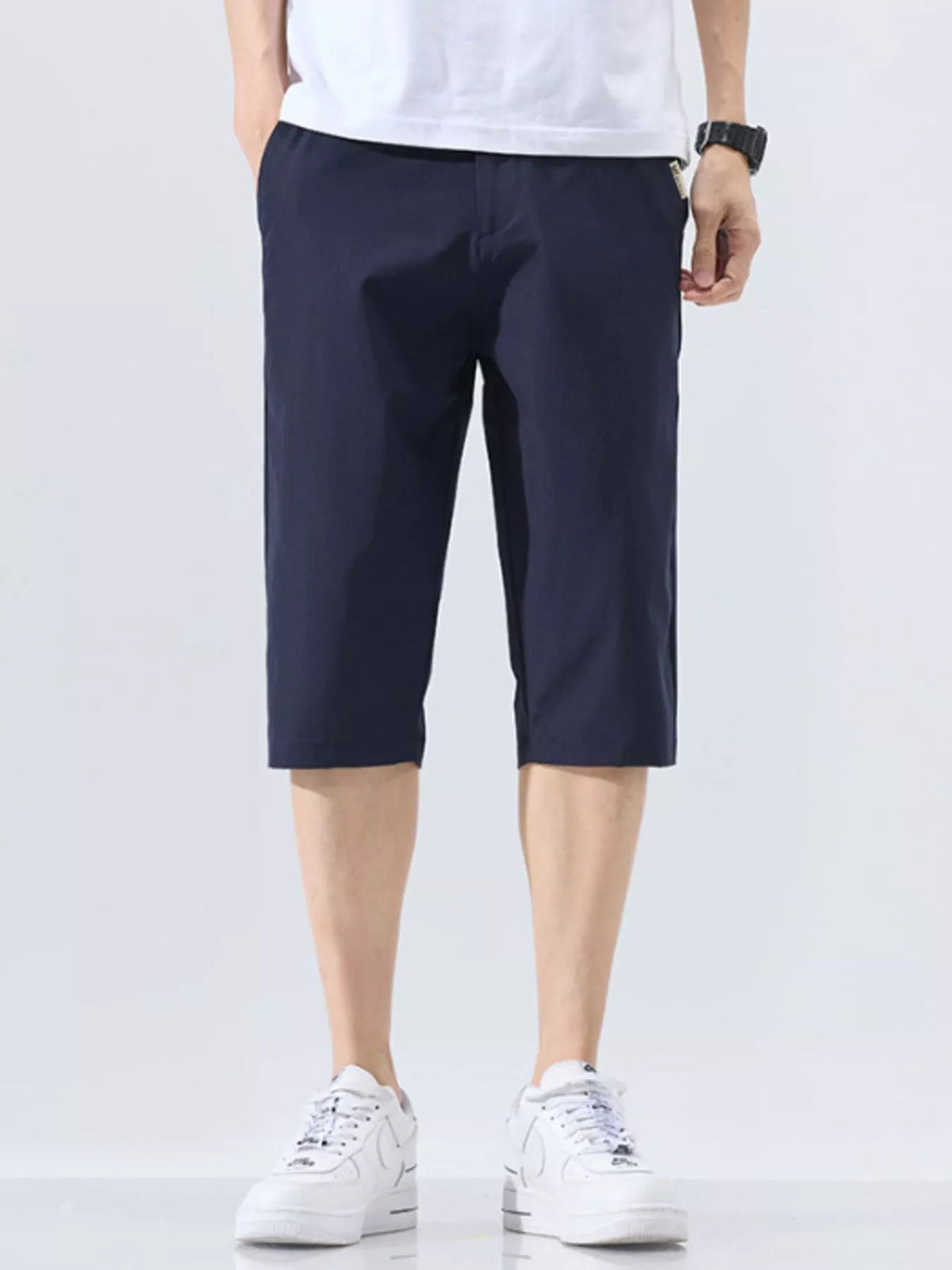 Men's Plus Size Loose Fit Shorts in Blue
