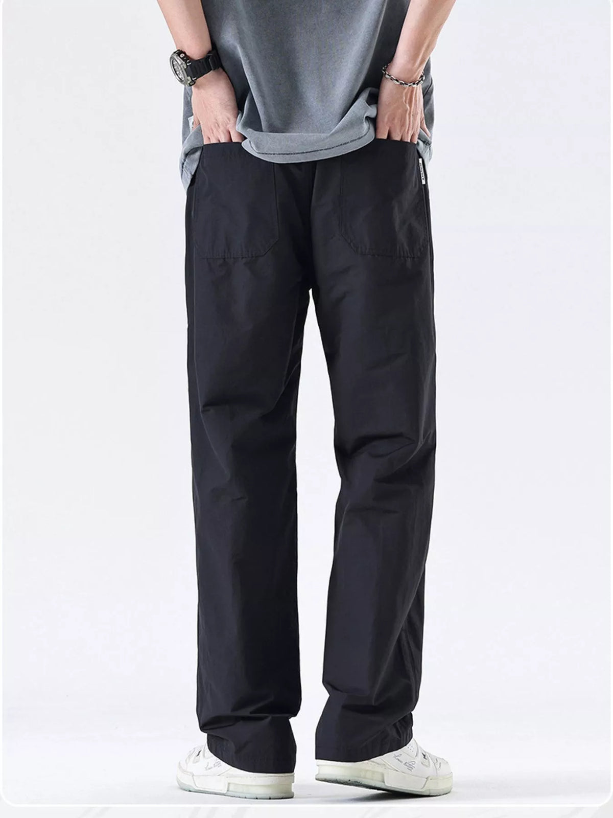 Men's Full Size Wide Leg Pants Plus Size, view 5