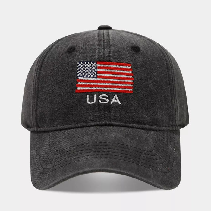 USA Flag Embroidered Baseball Cap - Lilixa.store