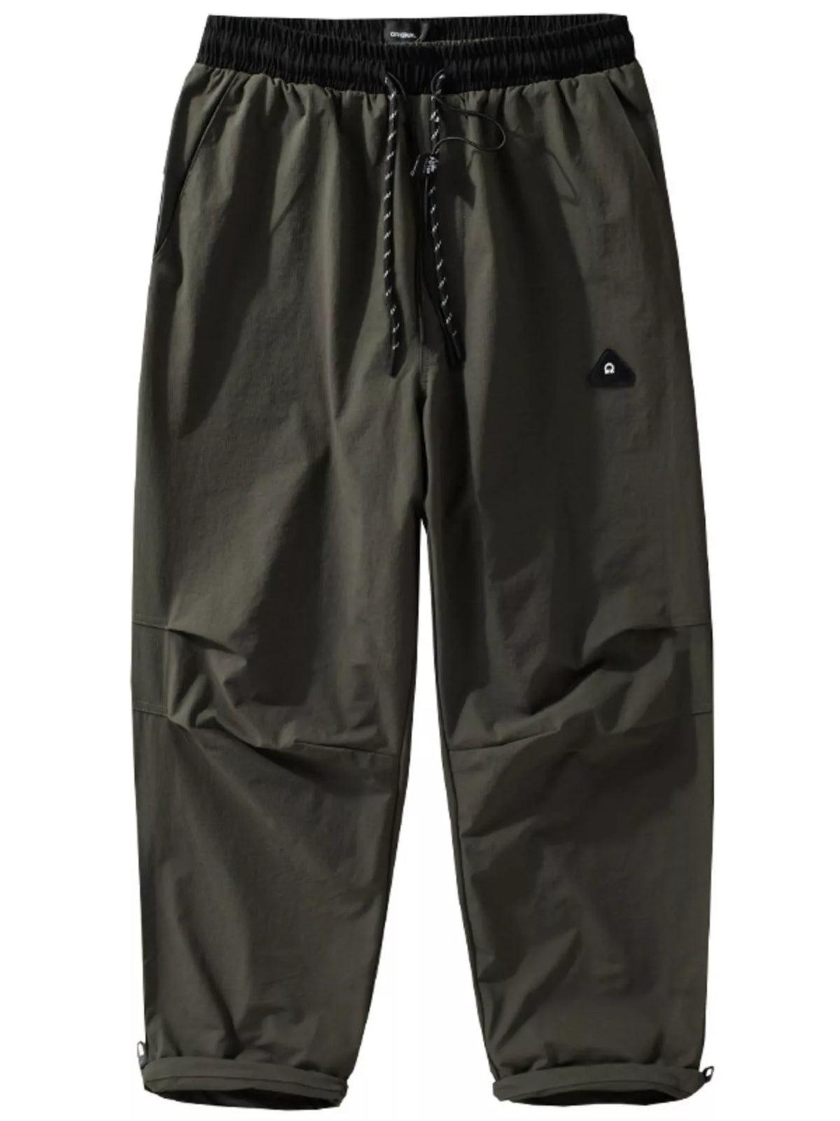 Men's Plus Size Drawstring Wide Leg Pants, view 4