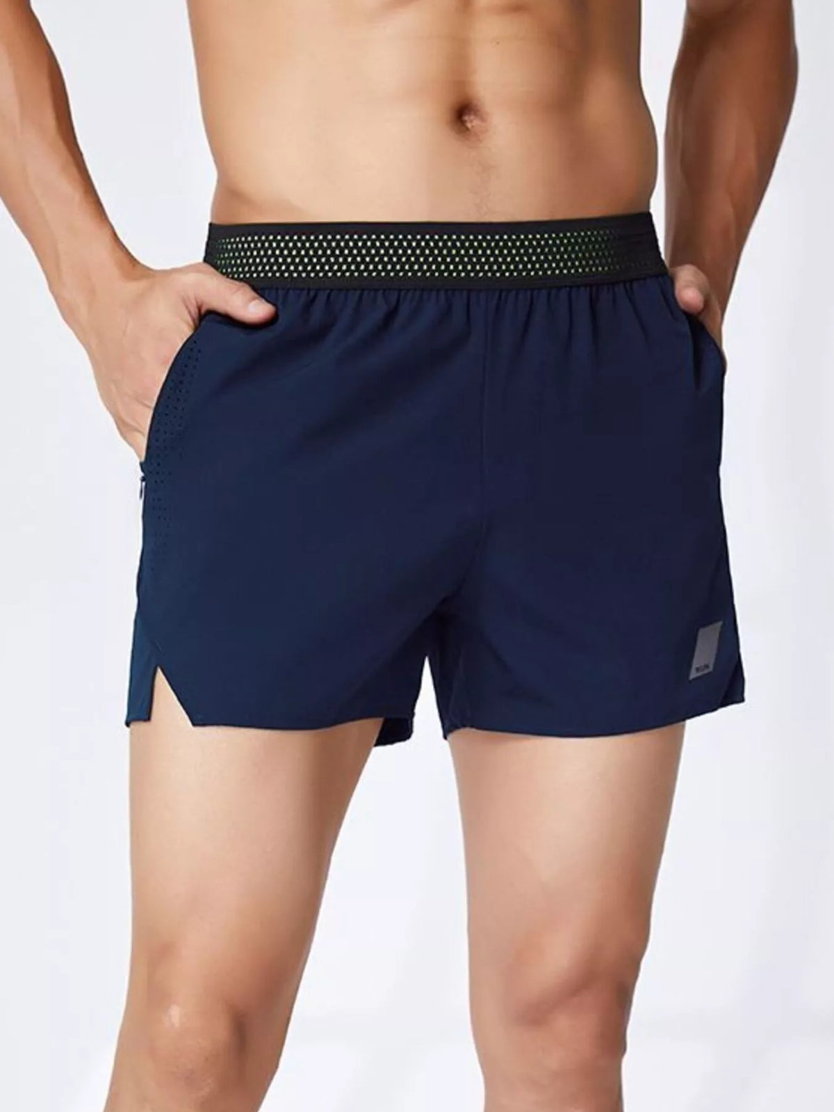 Men's Plus Size Lightweight Quick-Dry Active Shorts in Dark Navy