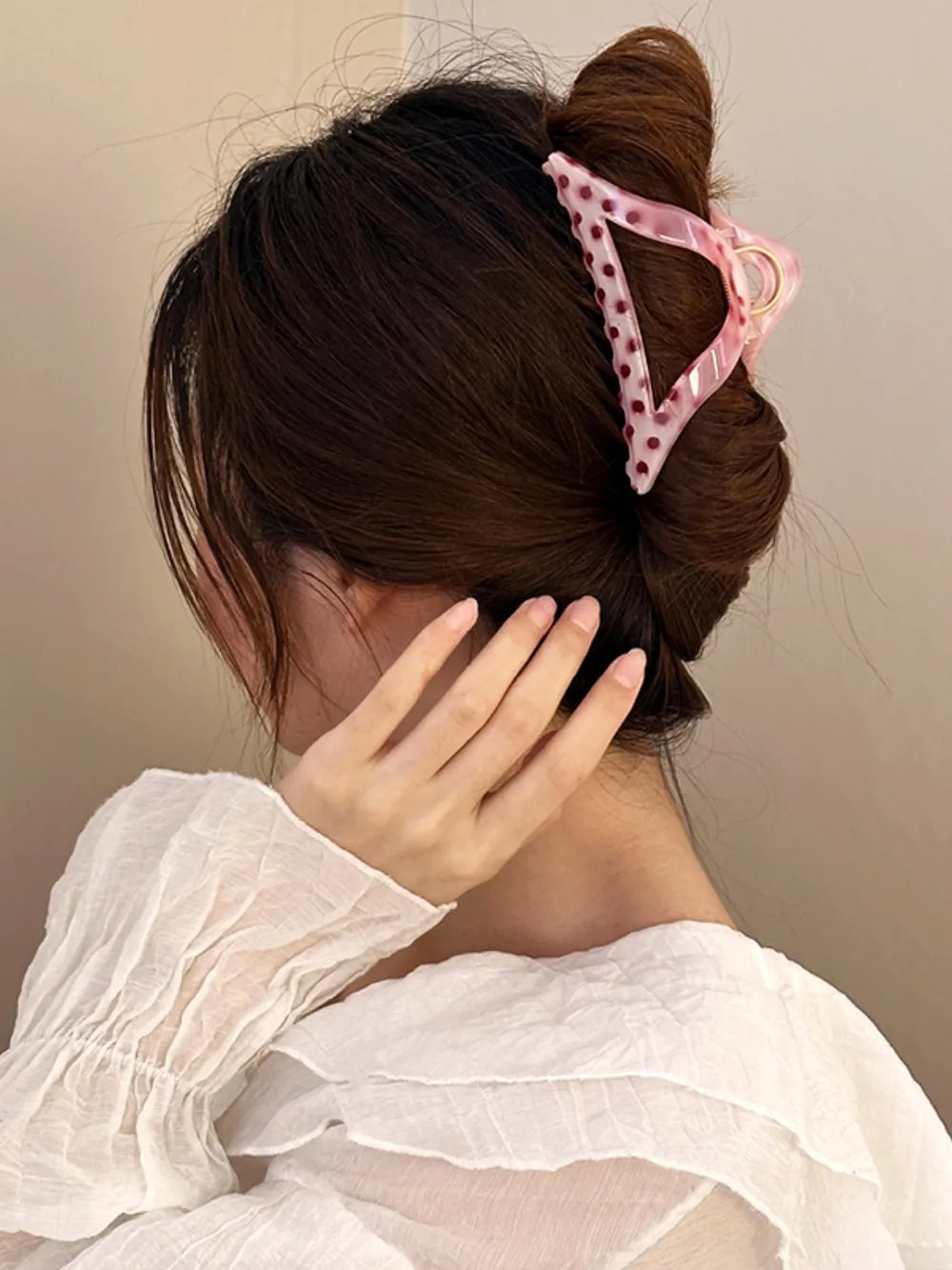 PC Polka Dot Hair Claw Clip - Lilixa.store
