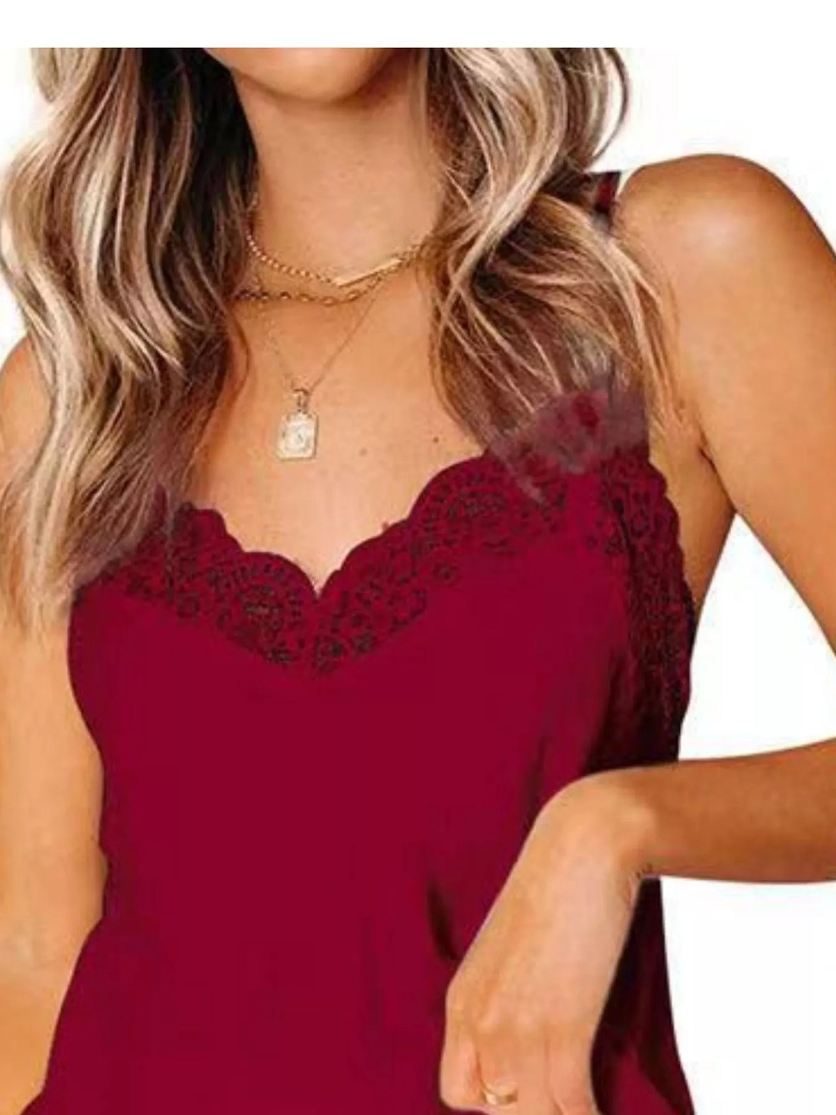 Lace Trim Cami and Shorts Lounge Set - Lilixa.store
