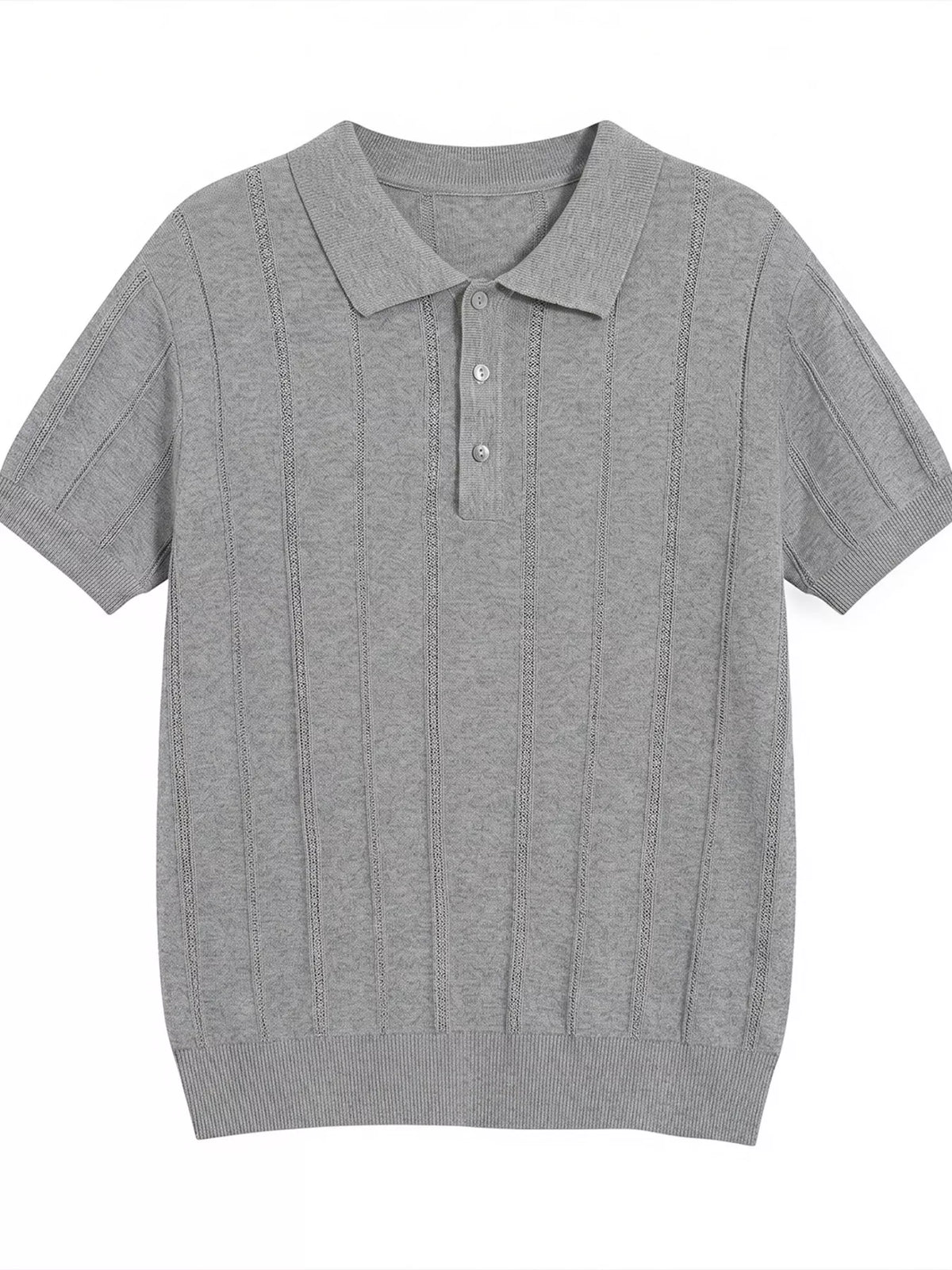 Men's Button Detail Short Sleeve Polo