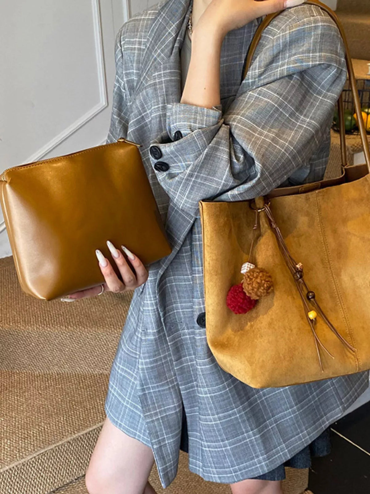 Solid Color Tote Bag
