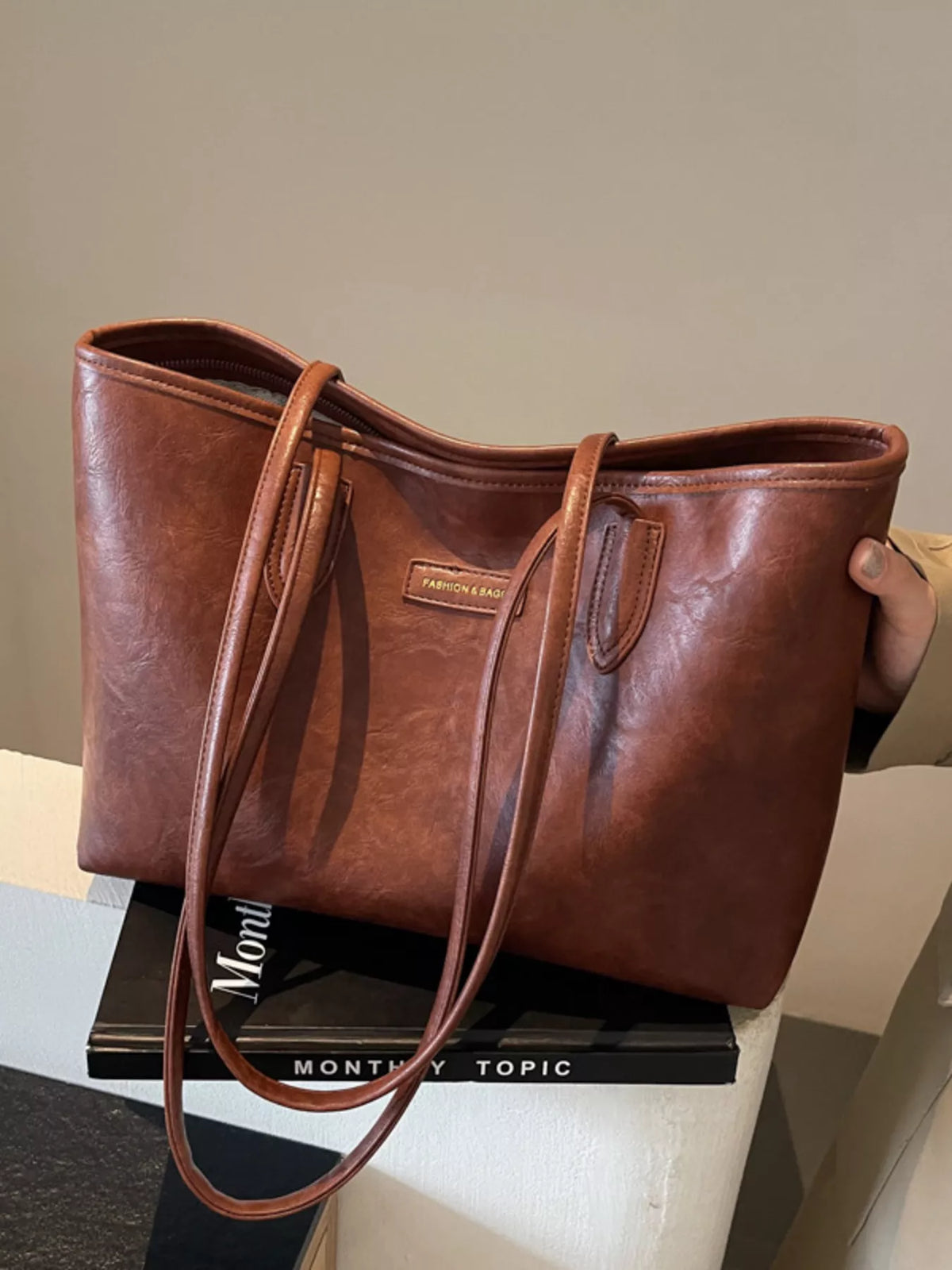 PU Leather Tote Bag