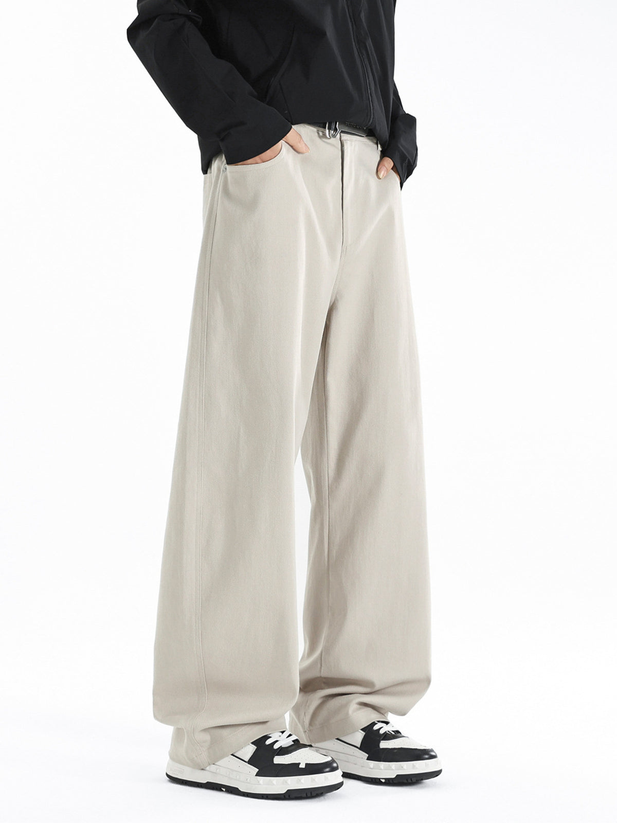 Men's Plus Size Wide Leg Casual Pants
