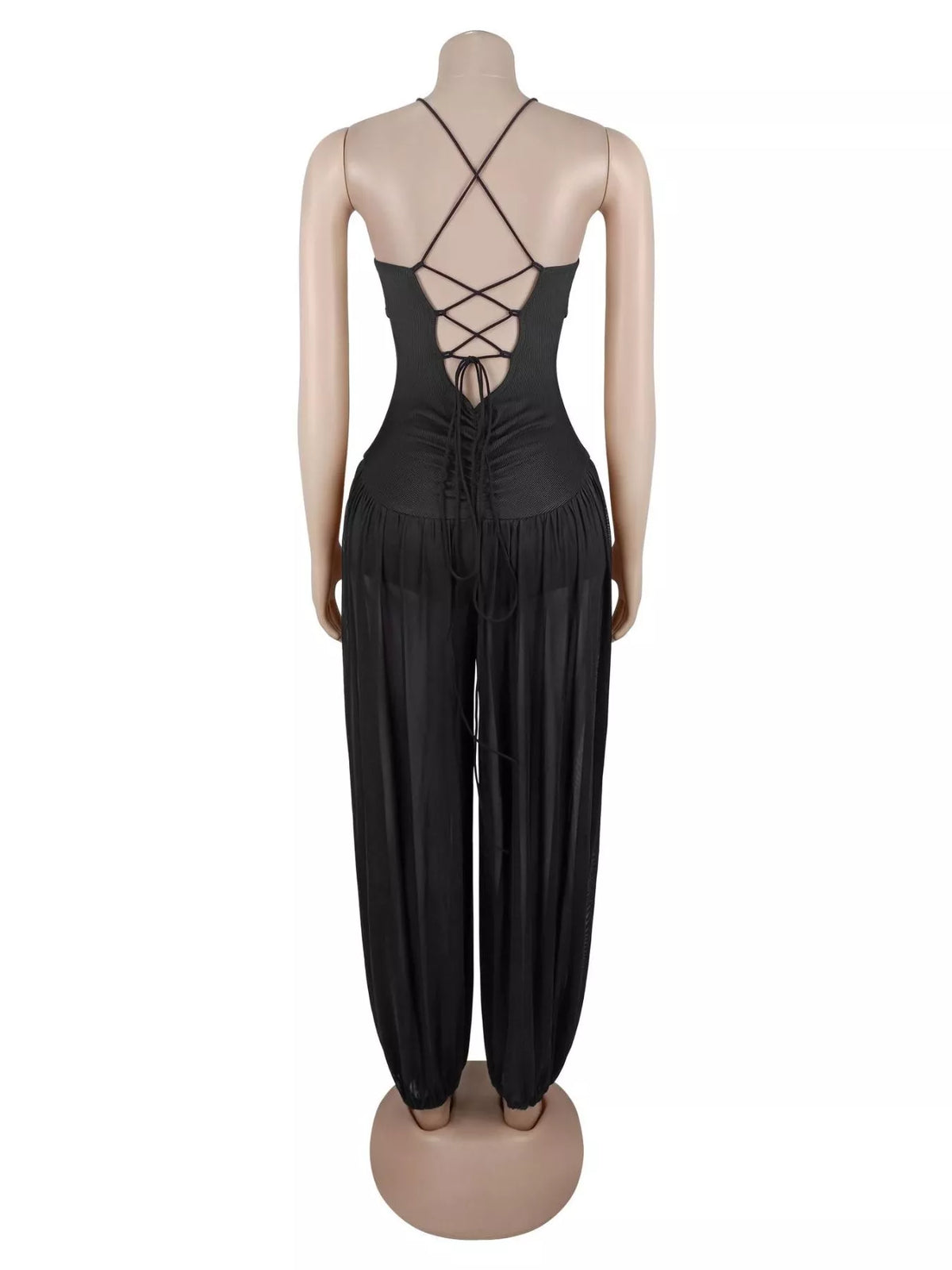 Spaghetti Strap Wide-Leg Jumpsuit - Lilixa.store
