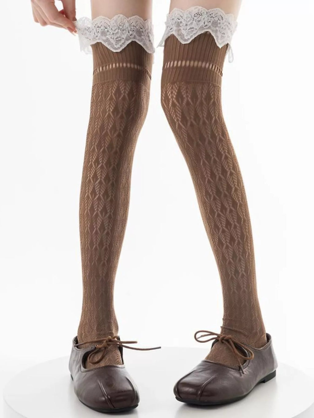 Lace Over-the-Knee Hollow-Out Stockings - Lilixa.store