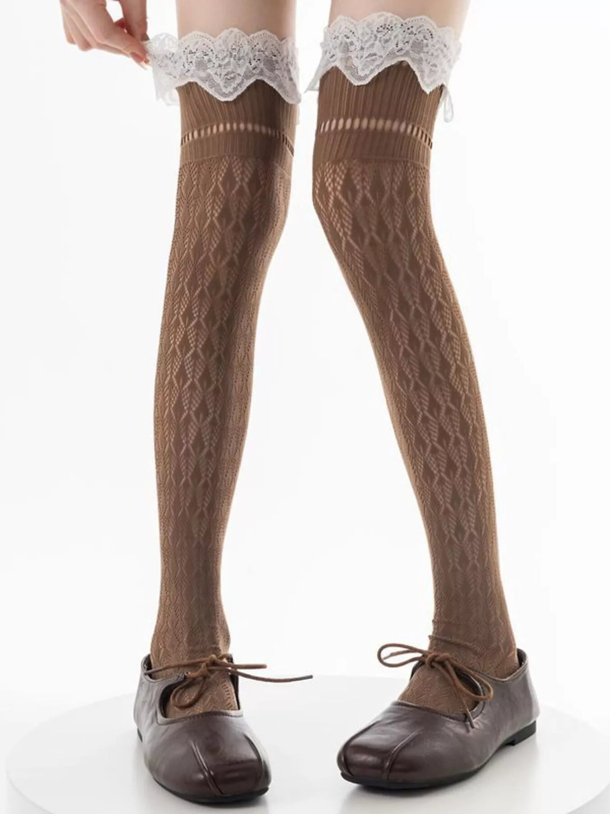 Lace Over-the-Knee Hollow-Out Stockings - Lilixa.store