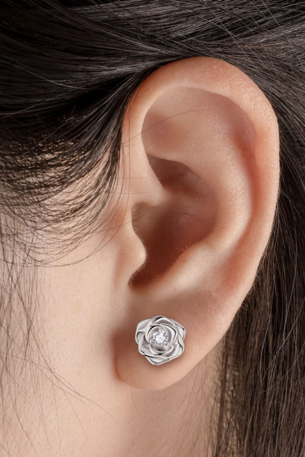 Adored Moissanite Flower 925 Sterling Silver Earrings - Lilixa.store