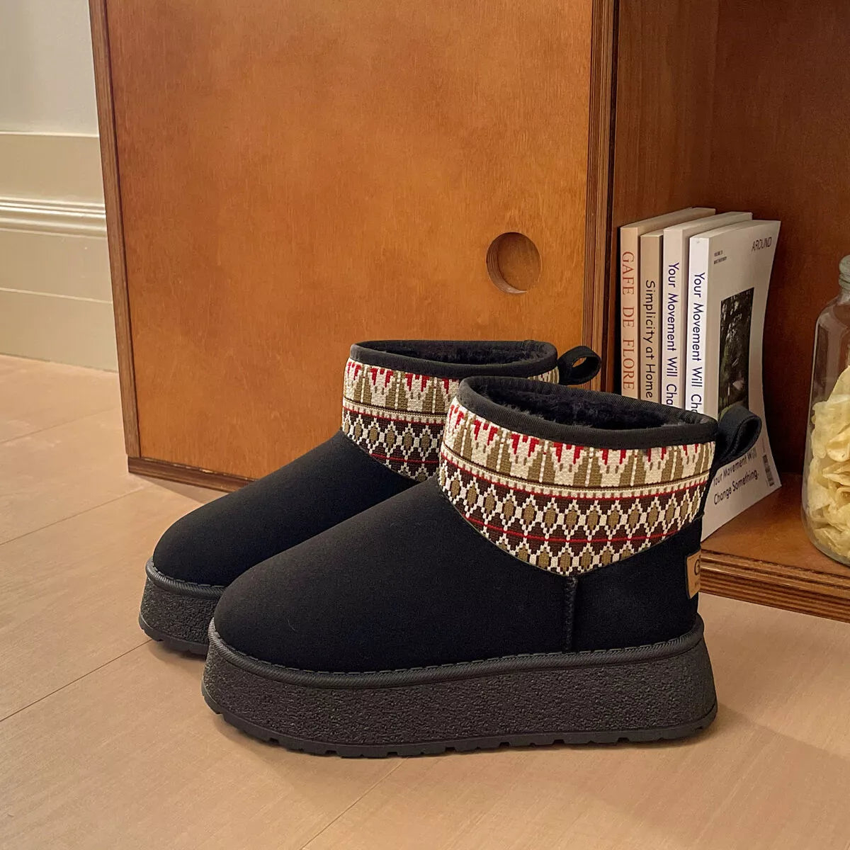 Round Toe Platform Boots