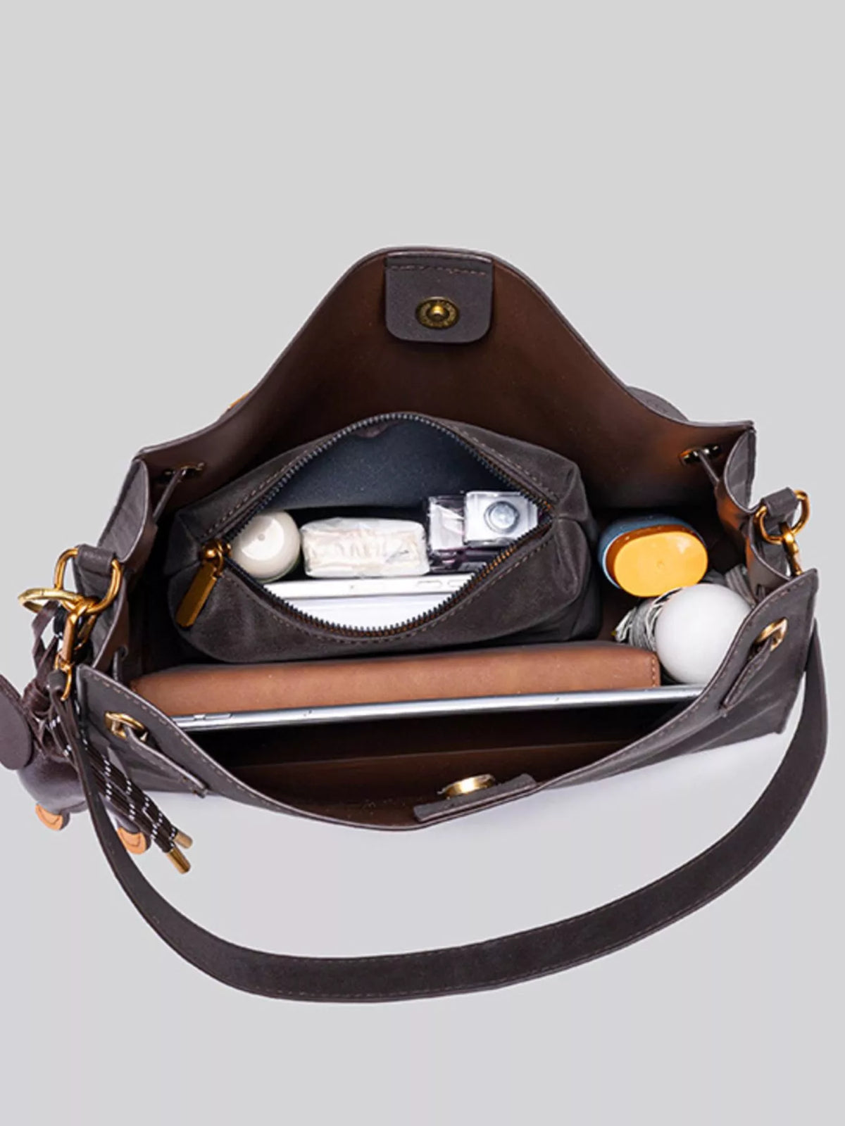 Decorative Buckle Crossbody Bag