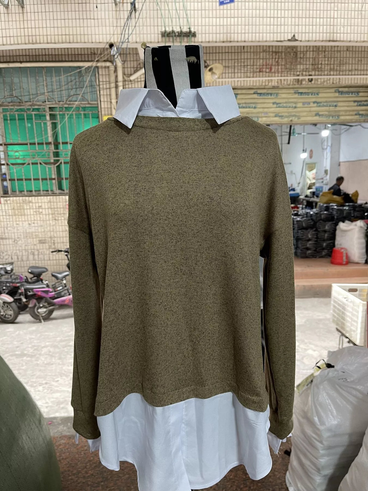 Full Size Round Neck Long Sleeve Sweater Plus Size