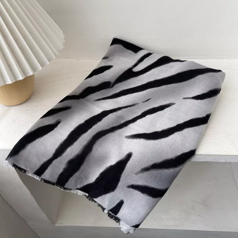 Zebra Print Lightweight Scarf - Lilixa.store