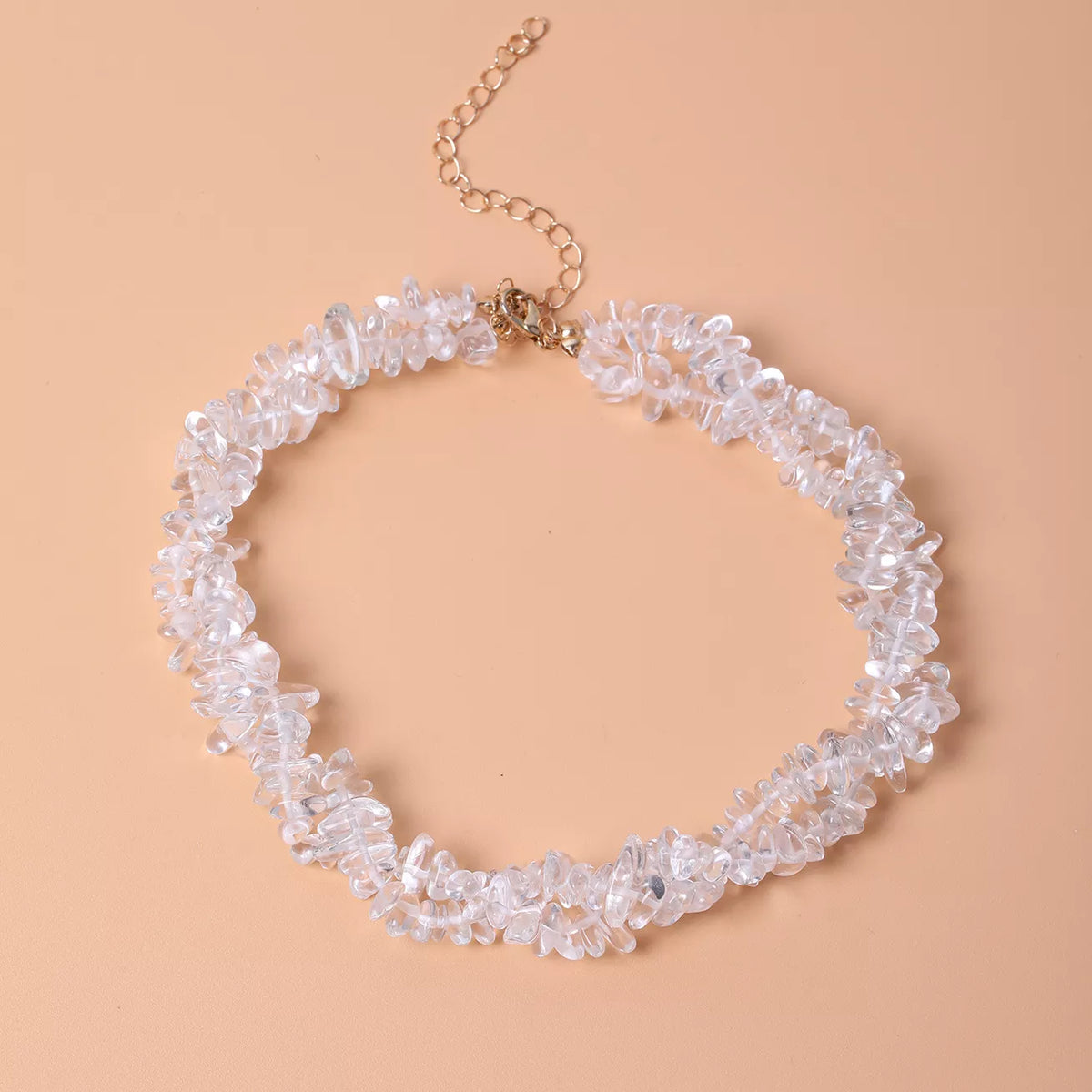 Irregular Glass Choker Necklace
