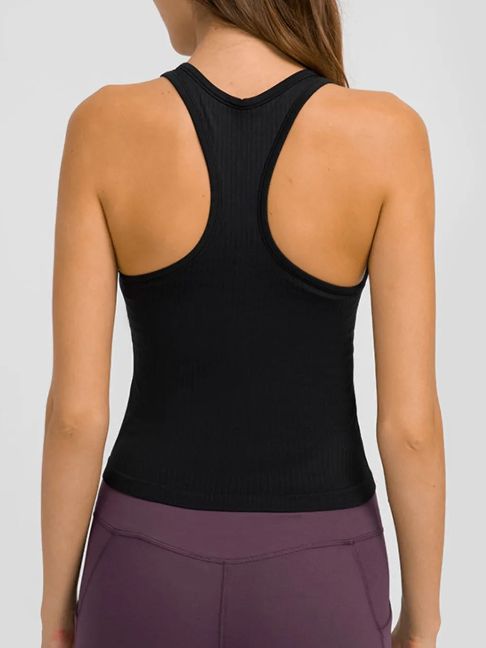 Millennia Round Neck Racerback Active Tank - Lilixa.store