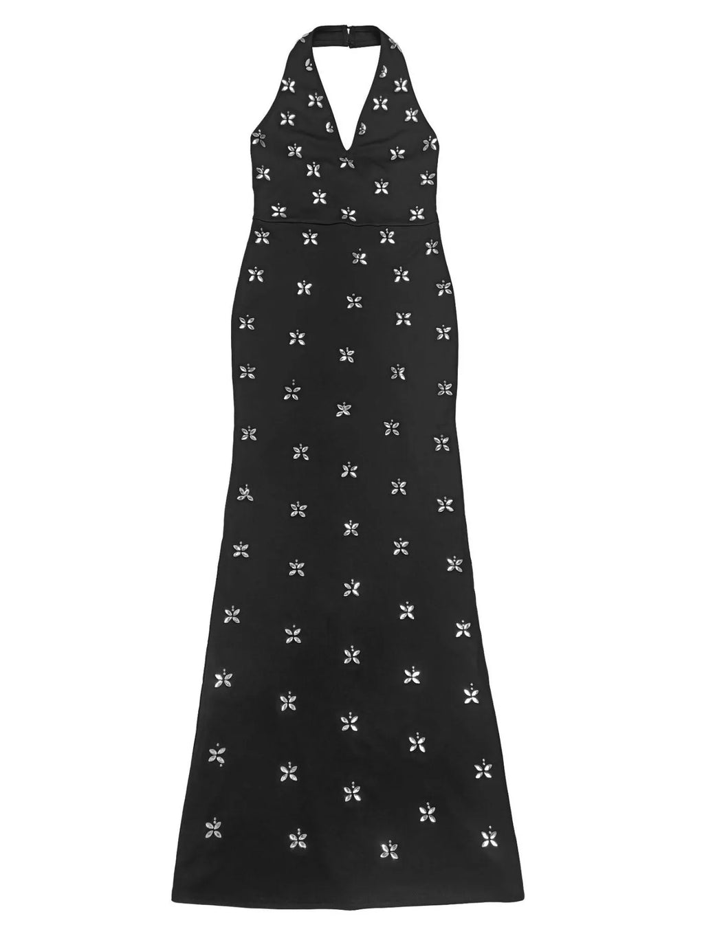 Floral Halter Neck Maxi Dress - Lilixa.store