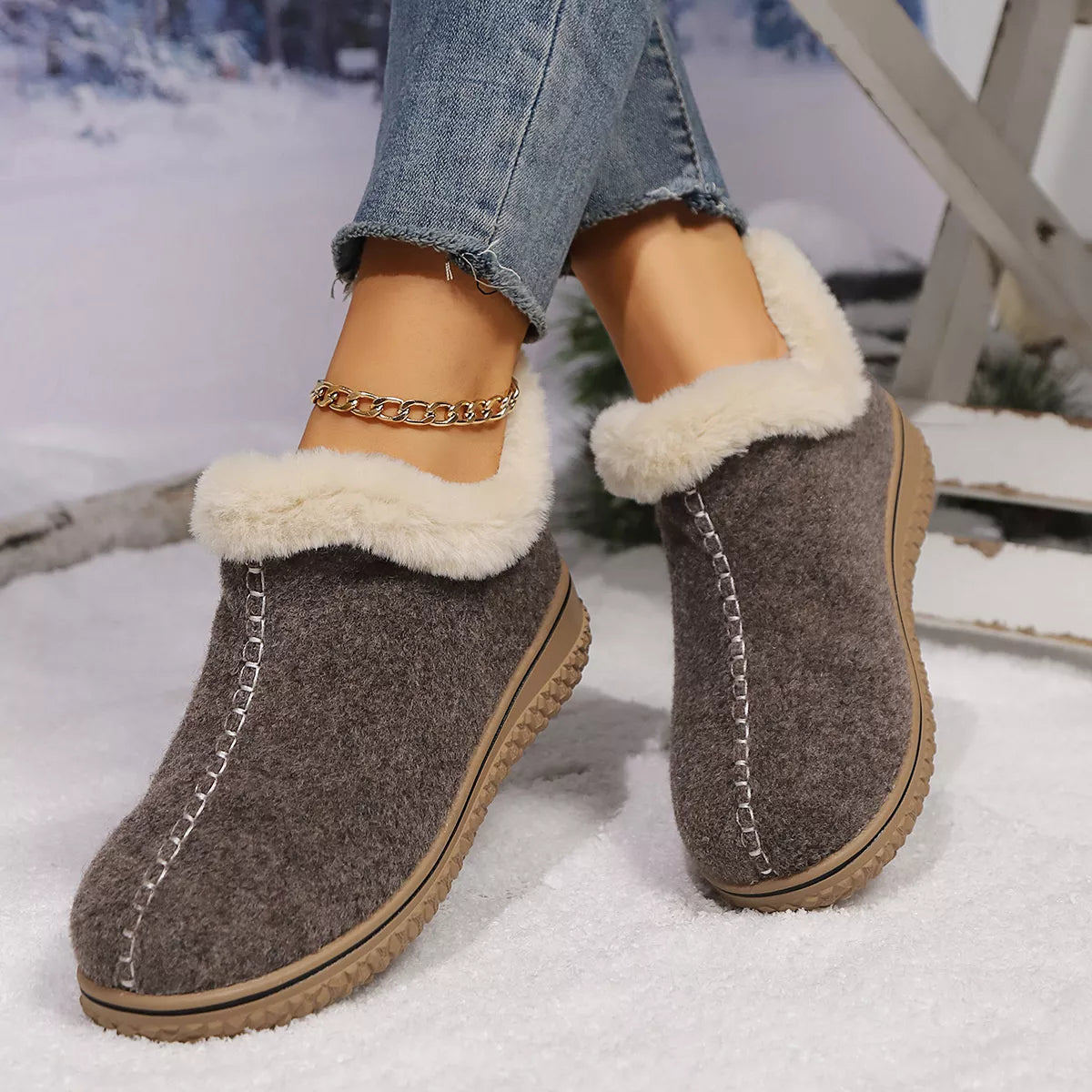 Round Toe Ankle Boots - Lilixa.store