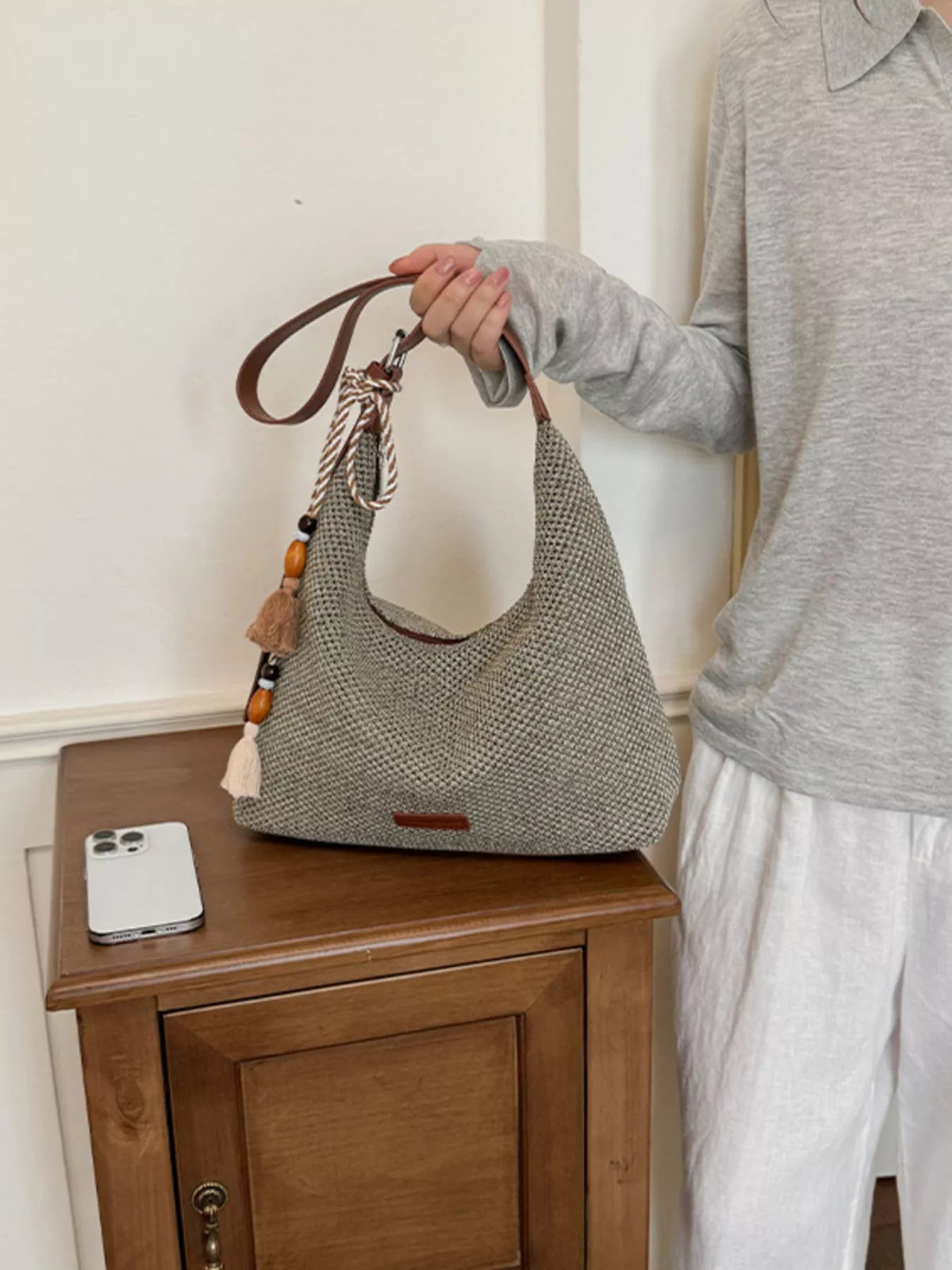 Tassel Woven Shoulder Bag - Lilixa.store