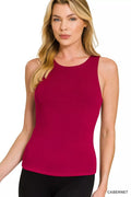 Premium Rayon Double Layered Round Neck Tank Top - Lilixa.store
