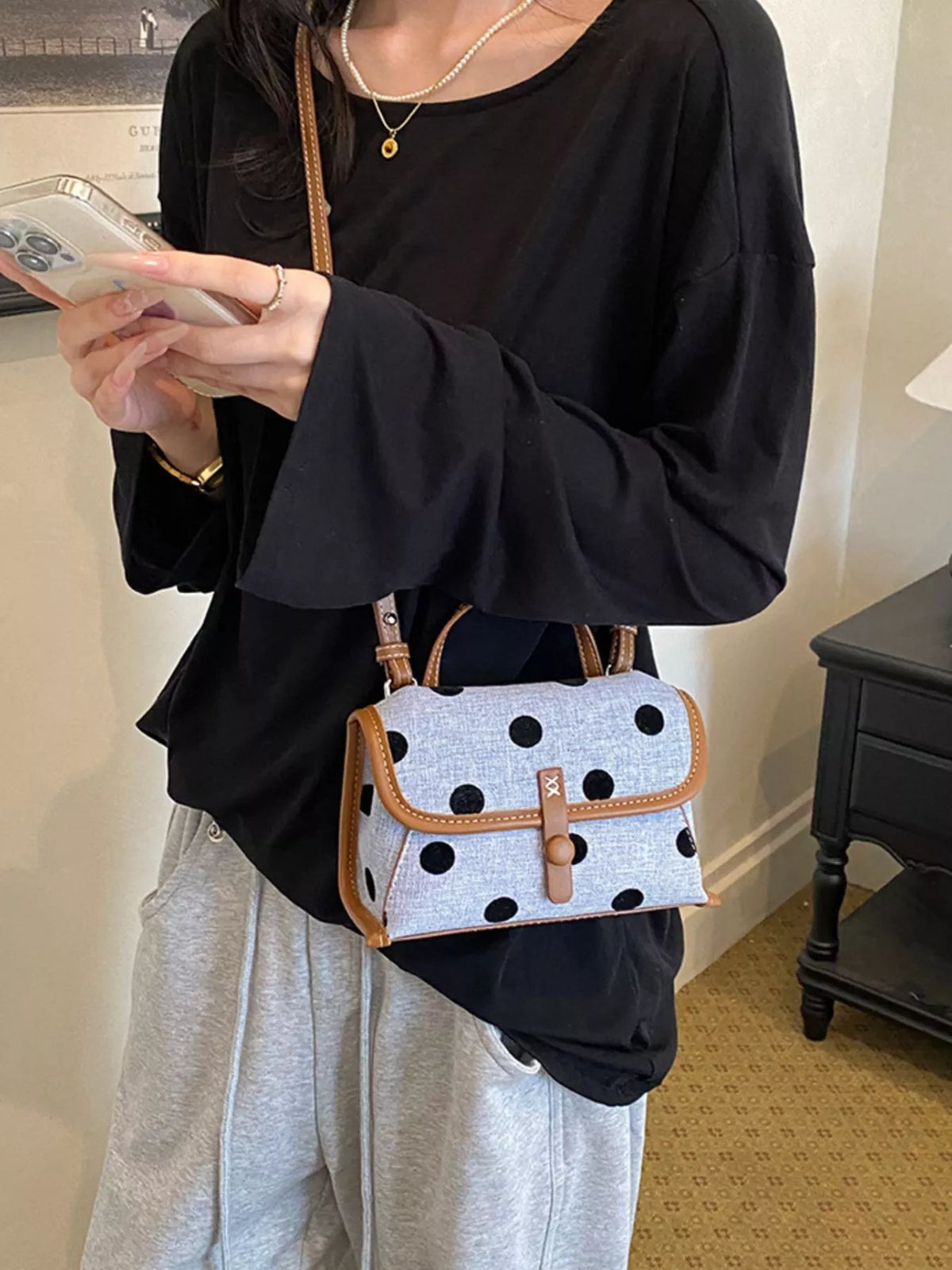 Polka Dot Crossbody Bag - Lilixa.store