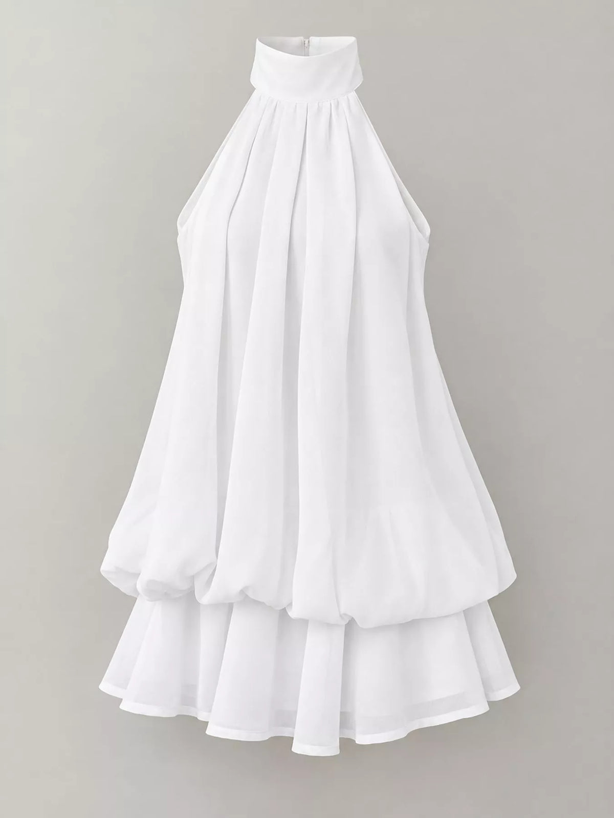 Halter Neck Ruched Mini Dress, view 33